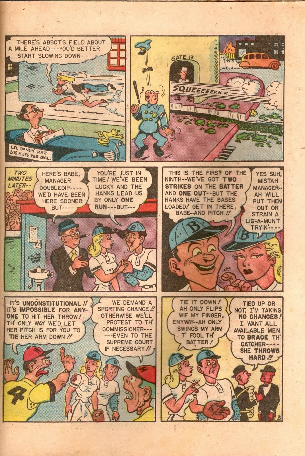 Read online Babe (1948) comic -  Issue #3 - 35