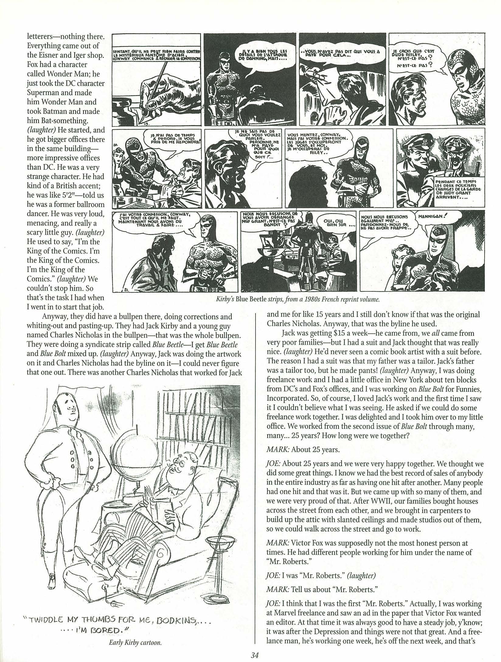Read online The Jack Kirby Collector comic -  Issue #25 - 34