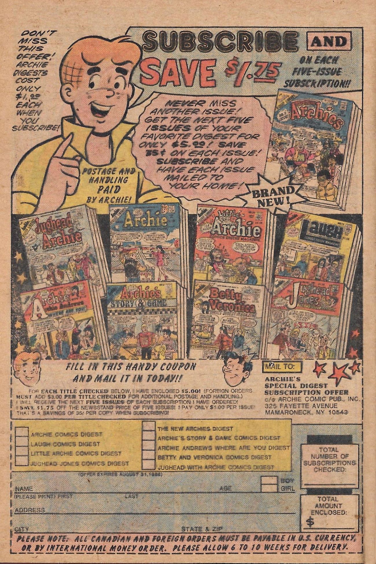 Read online The New Archies Comics Digest Magazine comic -  Issue #1 - 36