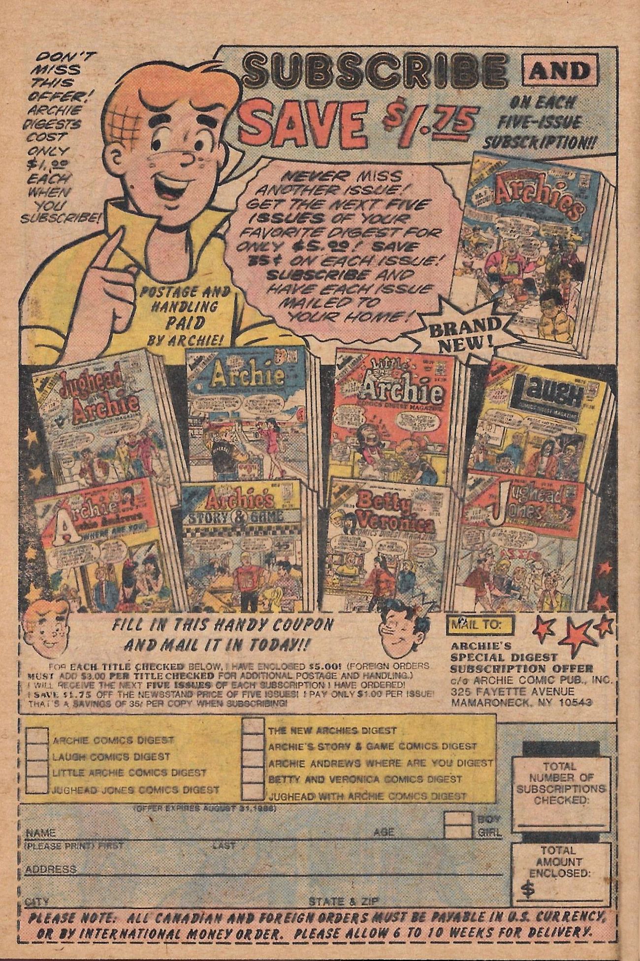 Read online The New Archies Comics Digest Magazine comic -  Issue #1 - 36