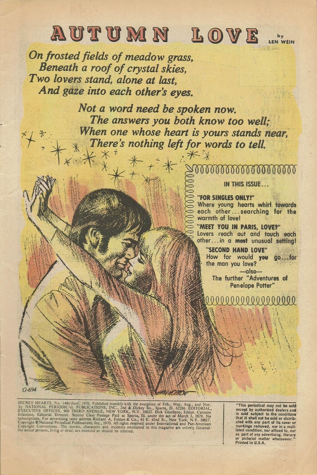 Read online Secret Hearts comic -  Issue #144 - 3