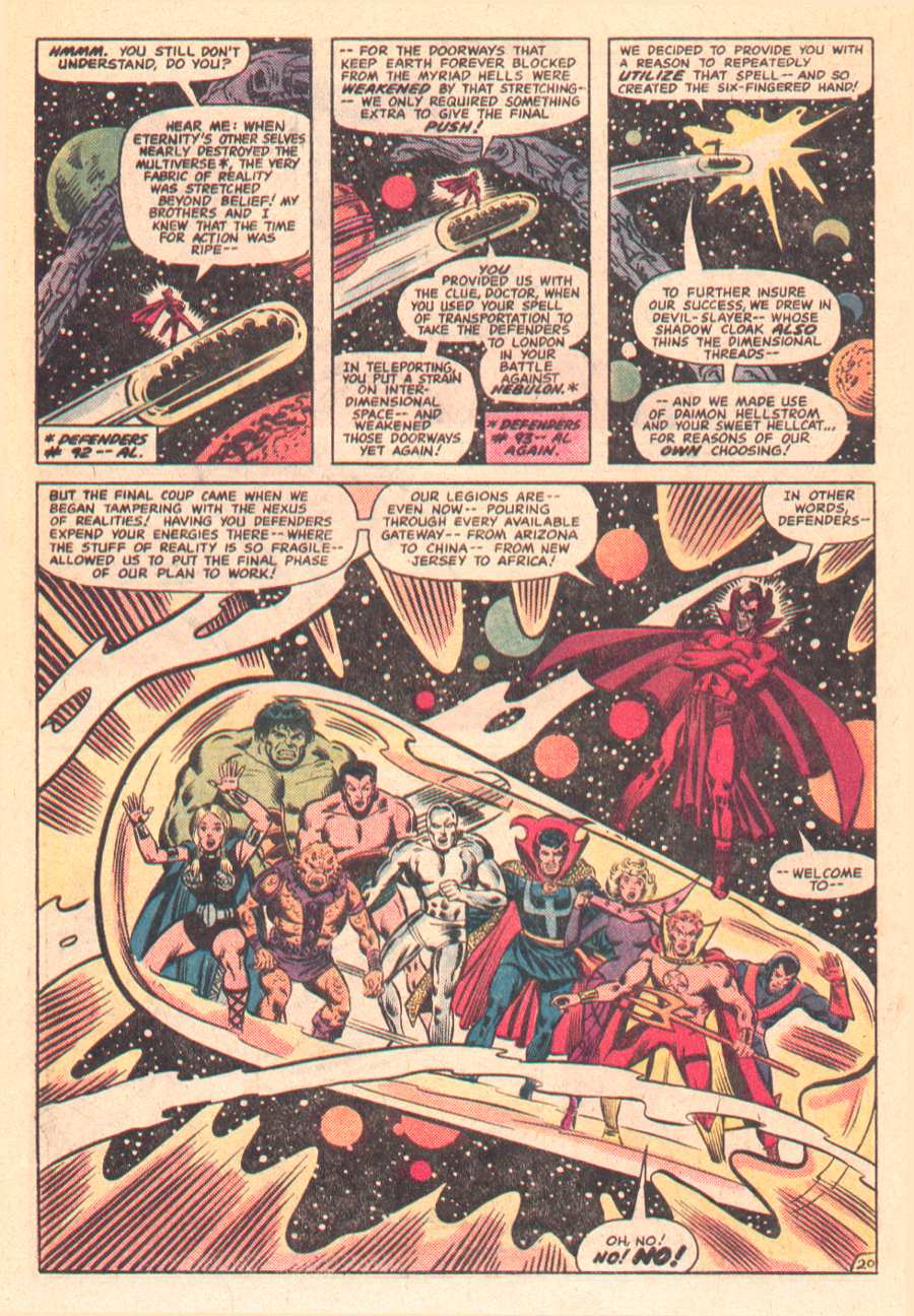 Read online The Defenders (1972) comic -  Issue #99 - 21