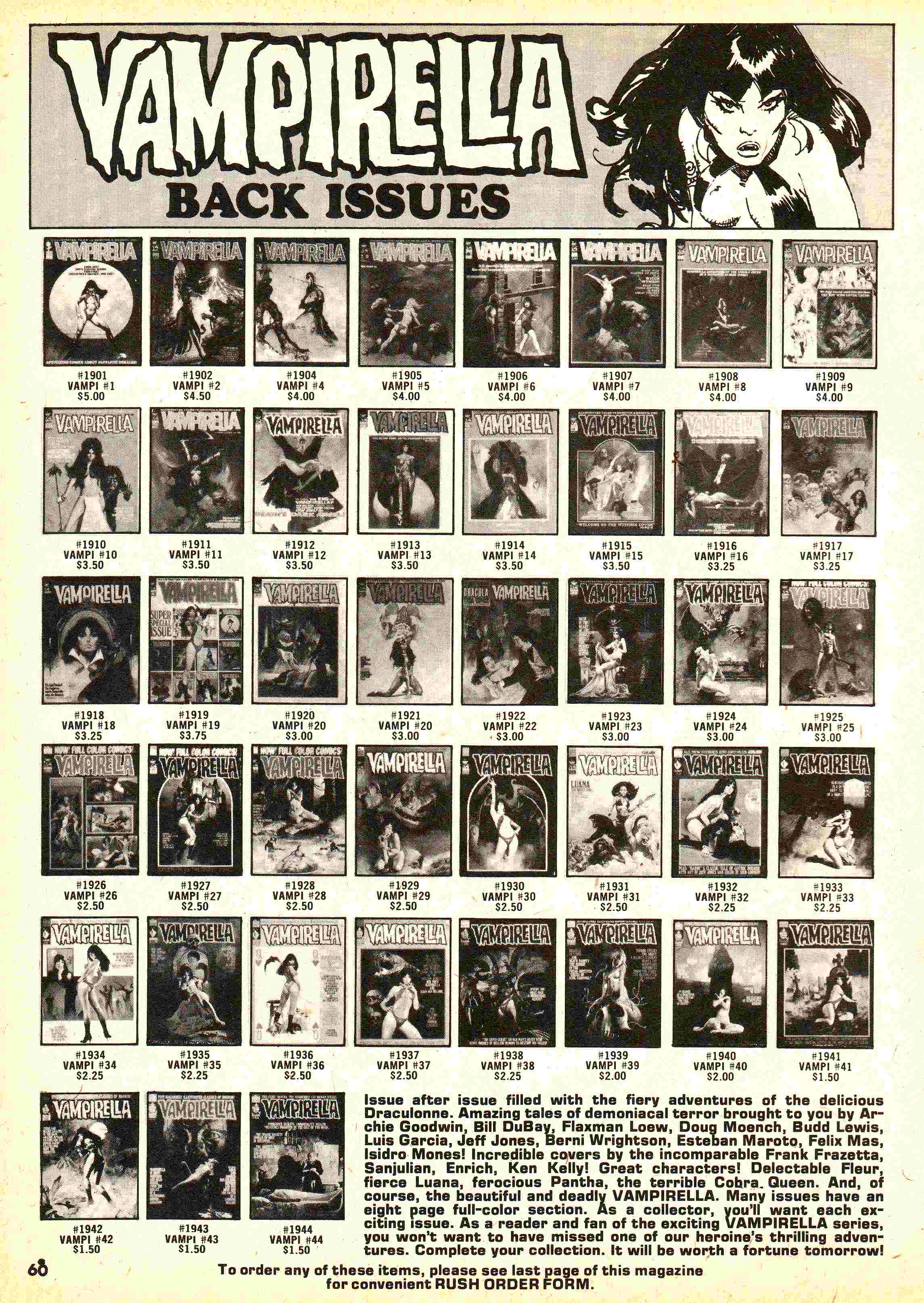 Read online Vampirella (1969) comic -  Issue #45 - 60