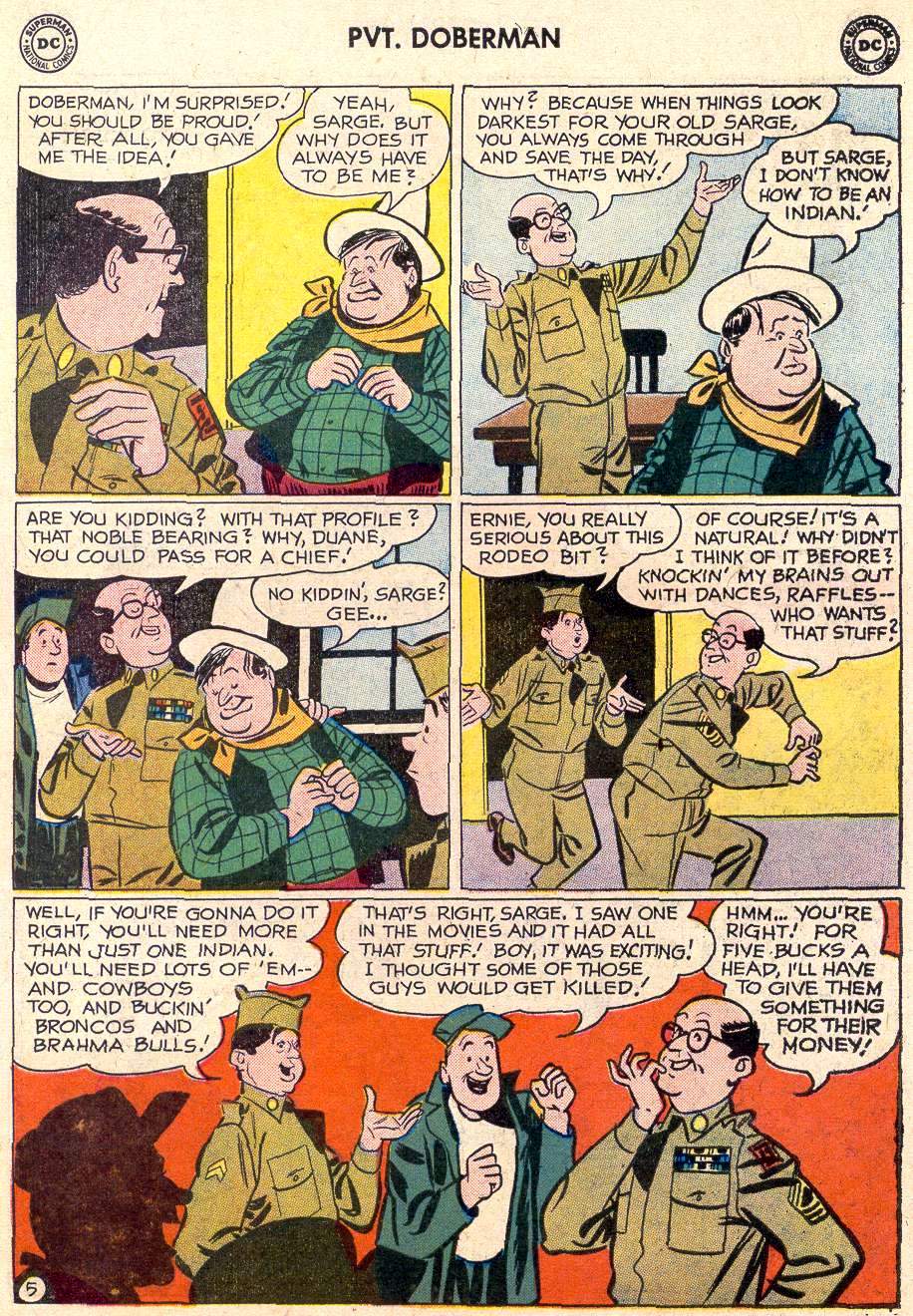 Read online Sgt. Bilko's Pvt. Doberman comic -  Issue #6 - 7