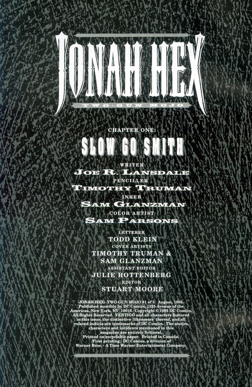 Read online Jonah Hex: Two-Gun Mojo comic -  Issue #1 - 2