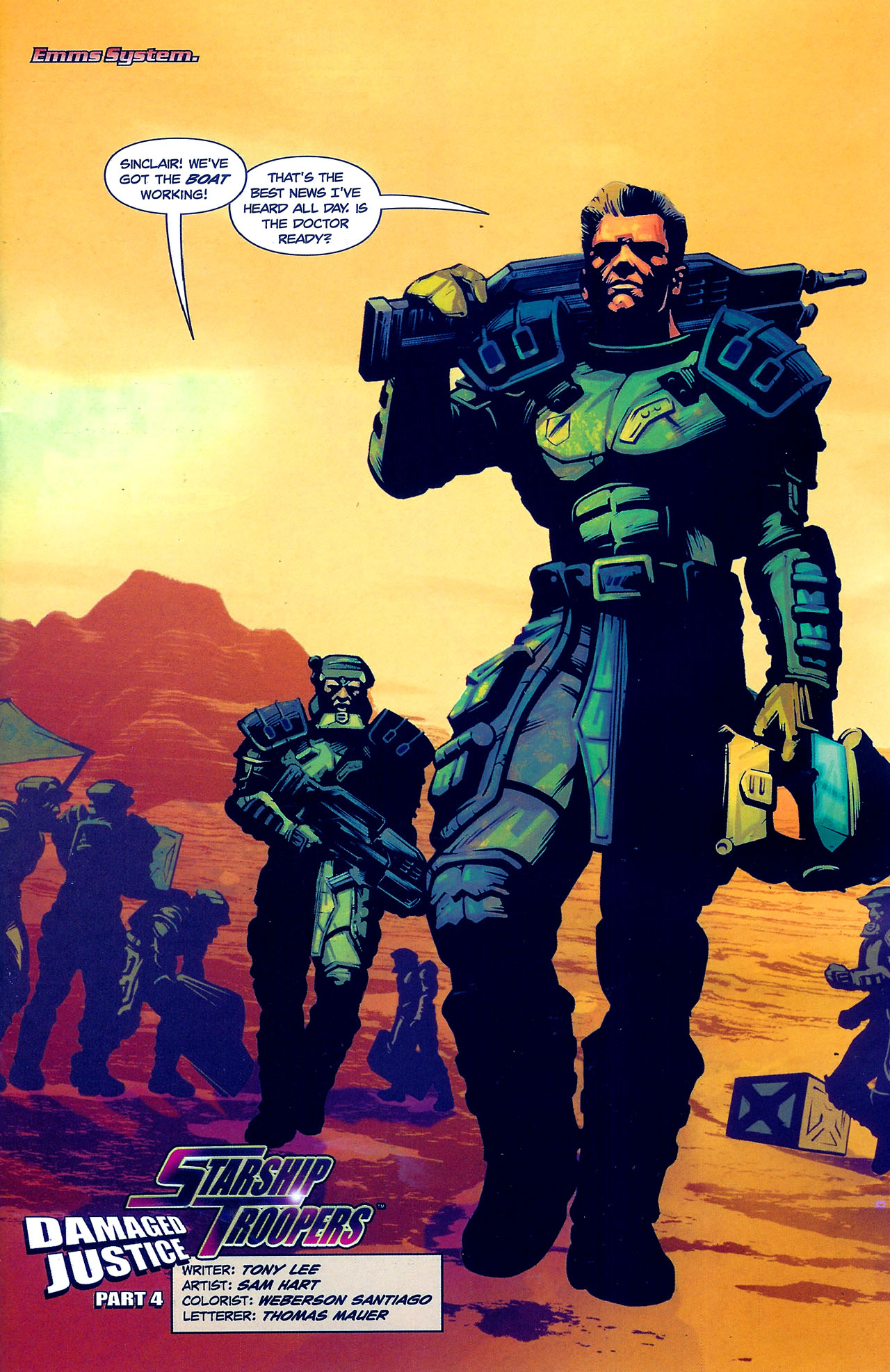 Read online Starship Troopers: Damaged Justice comic -  Issue #4 - 3