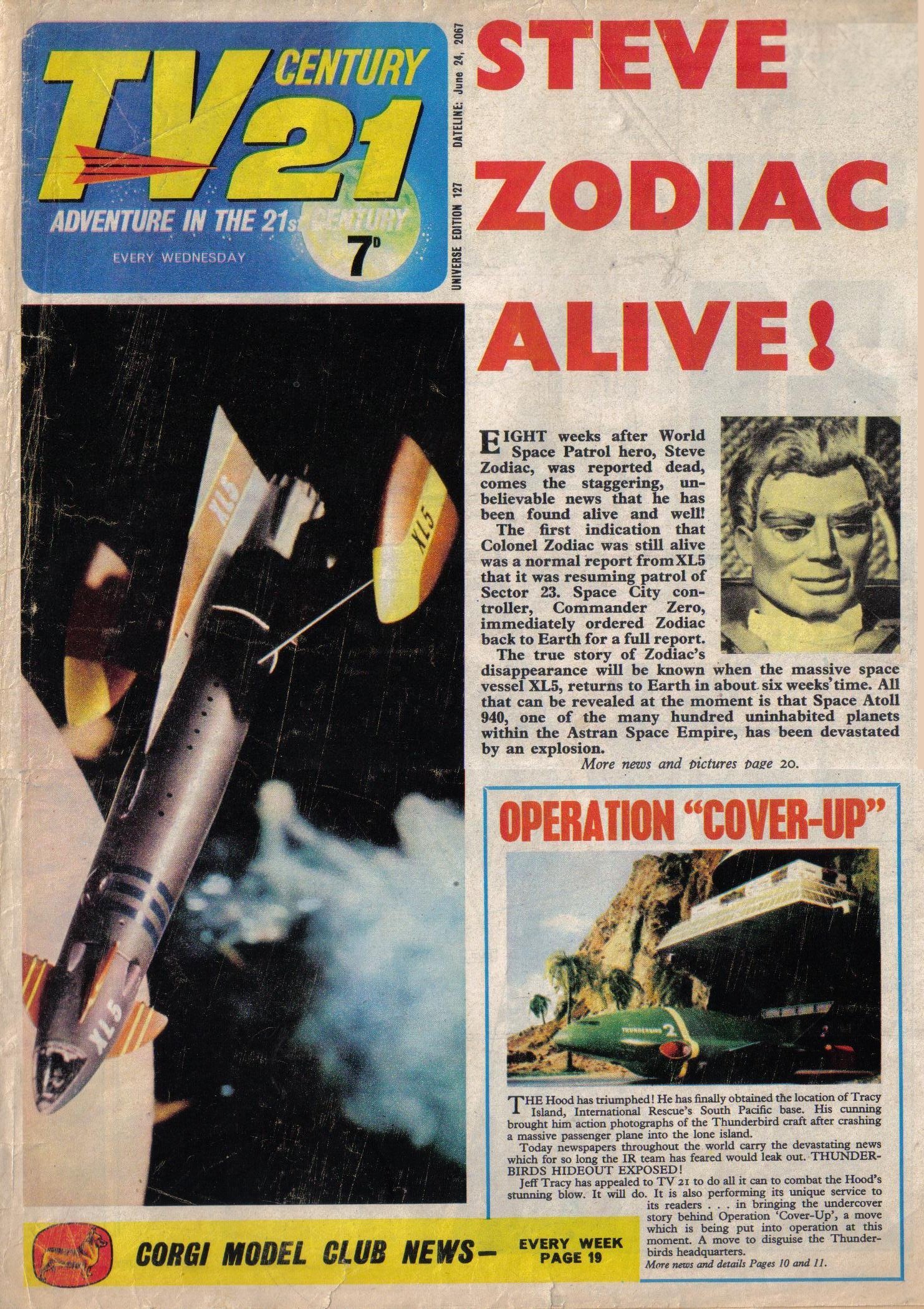 Read online TV Century 21 (TV 21) comic -  Issue #127 - 1