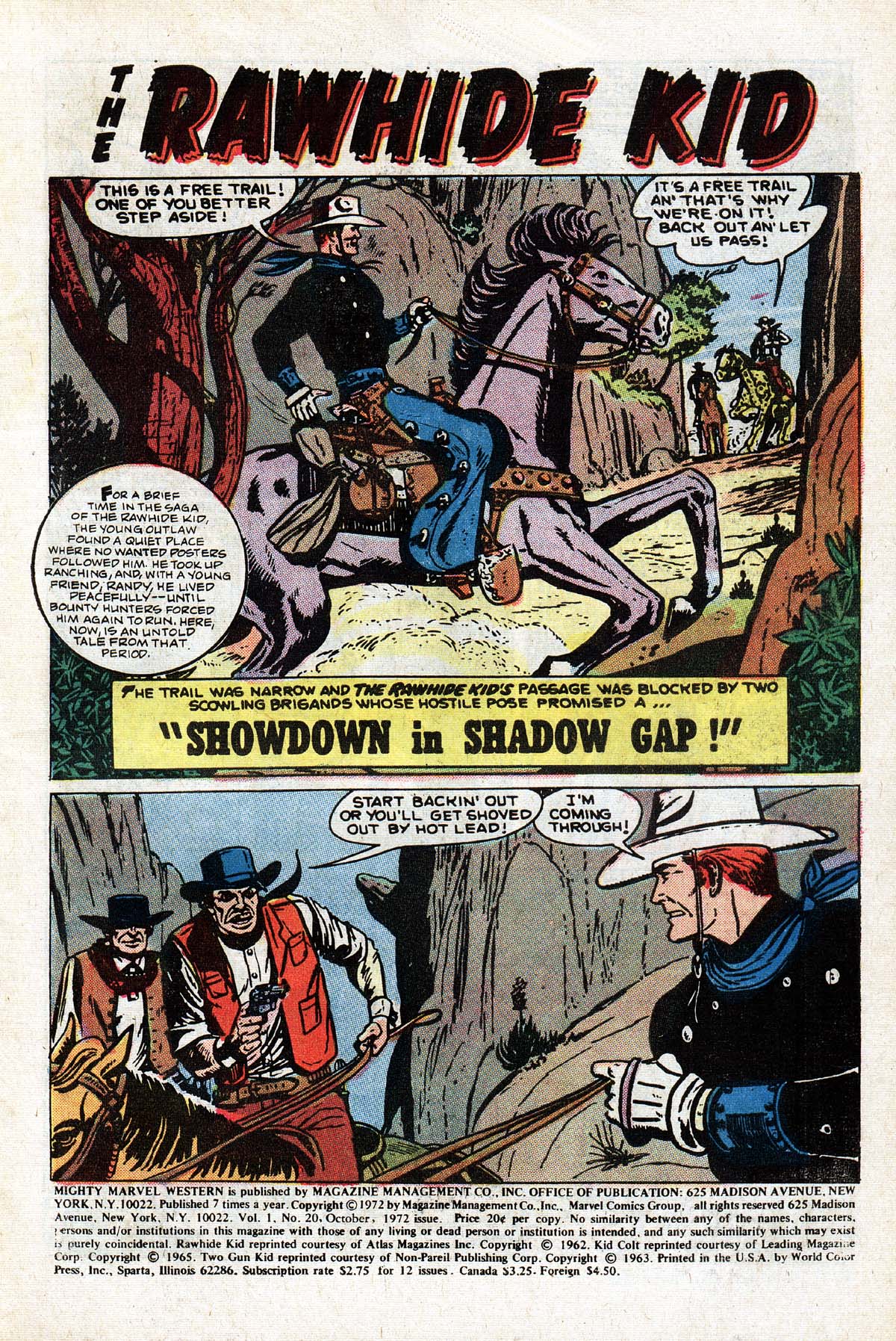 Read online The Mighty Marvel Western comic -  Issue #20 - 2