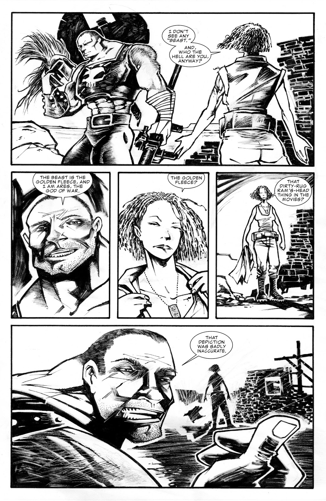 The Savage Axe of Ares (B&W) issue Full - Page 36