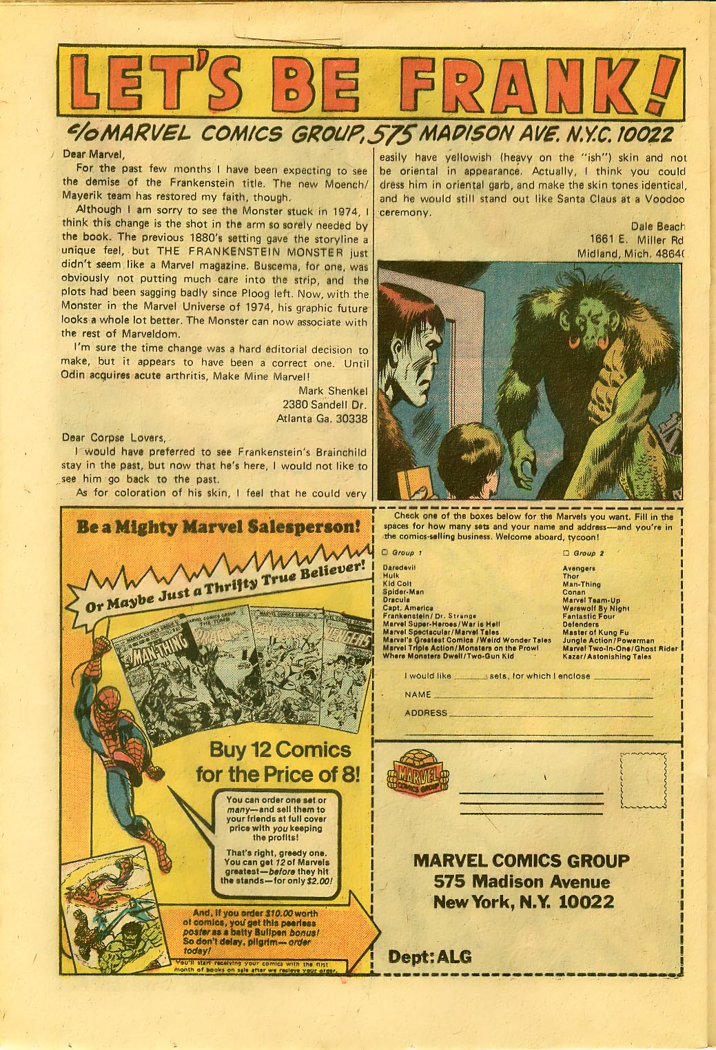 Read online Frankenstein (1973) comic -  Issue #14 - 13