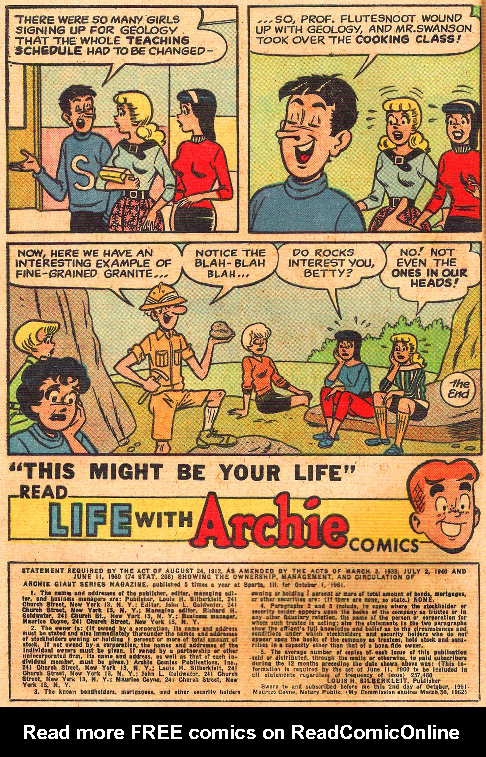 Read online Archie Giant Series Magazine comic -  Issue #16 - 20