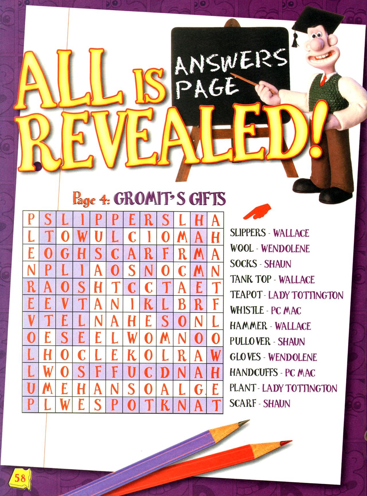 Read online Wallace and Gromit Annual comic -  Issue #2008 - 60