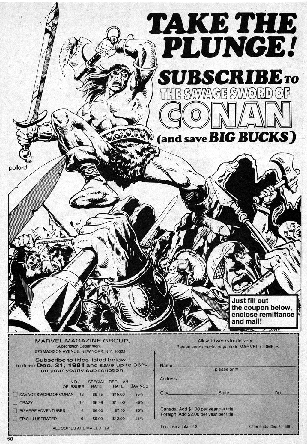 Read online The Savage Sword Of Conan comic -  Issue #69 - 50