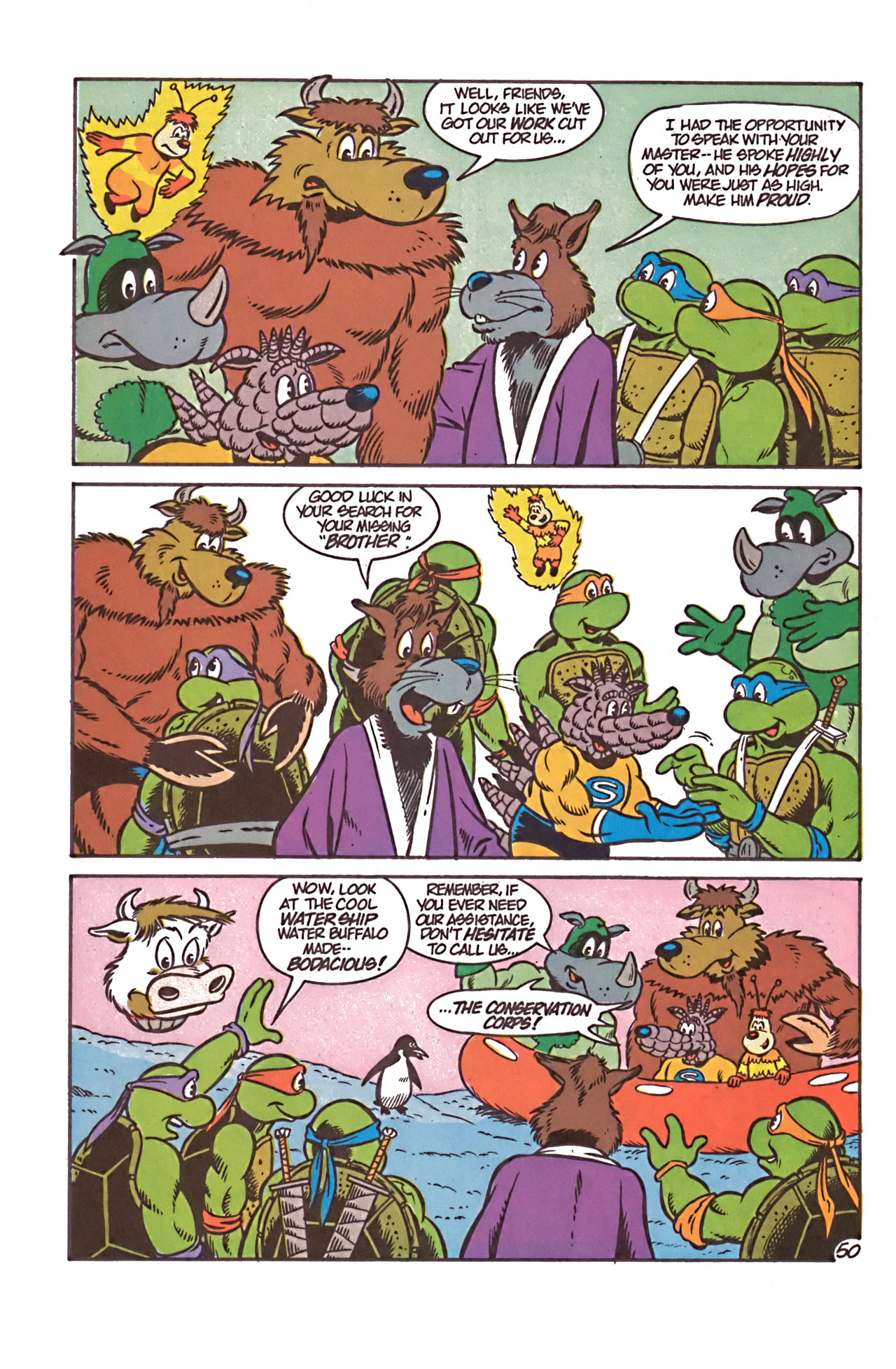 Read online Teenage Mutant Ninja Turtles Meet The Conservation Corps comic -  Issue # Full - 56