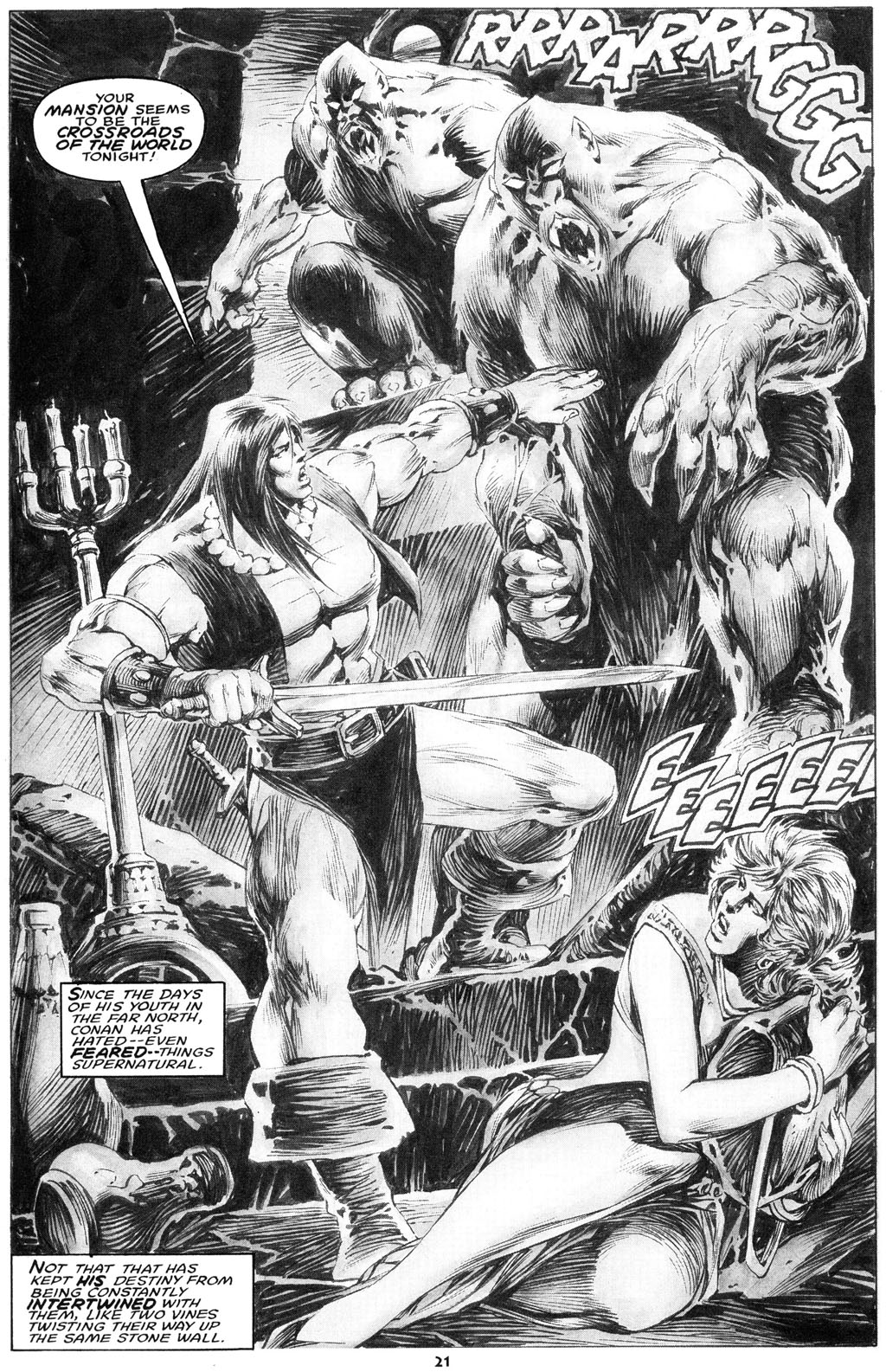 Read online The Savage Sword Of Conan comic -  Issue #216 - 23