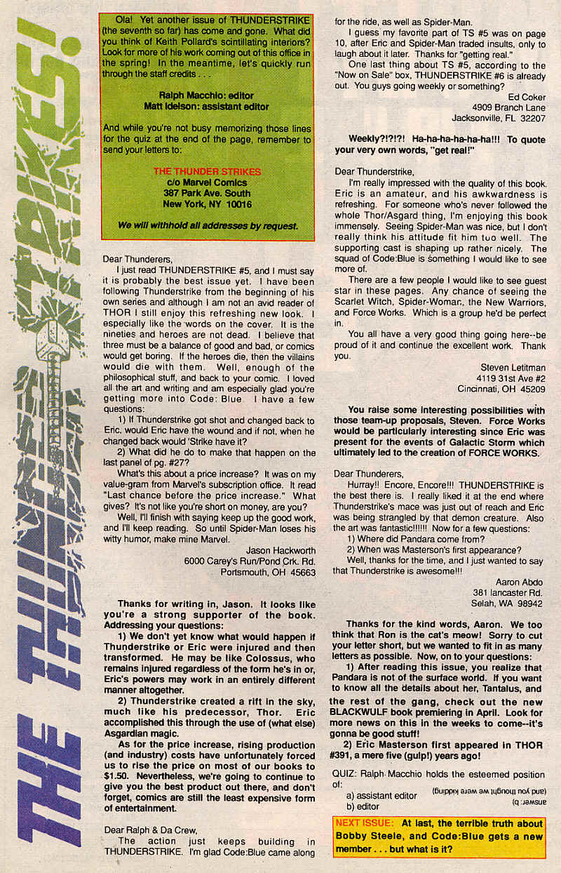Read online Thunderstrike (1993) comic -  Issue #7 - 25