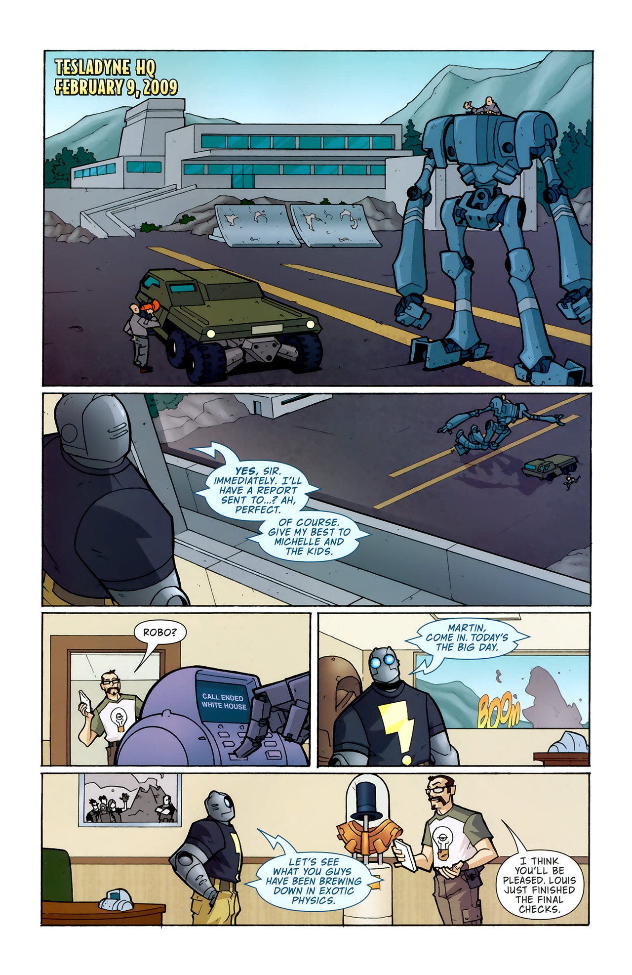Read online Atomic Robo and the Shadow From Beyond Time comic -  Issue #5 - 3