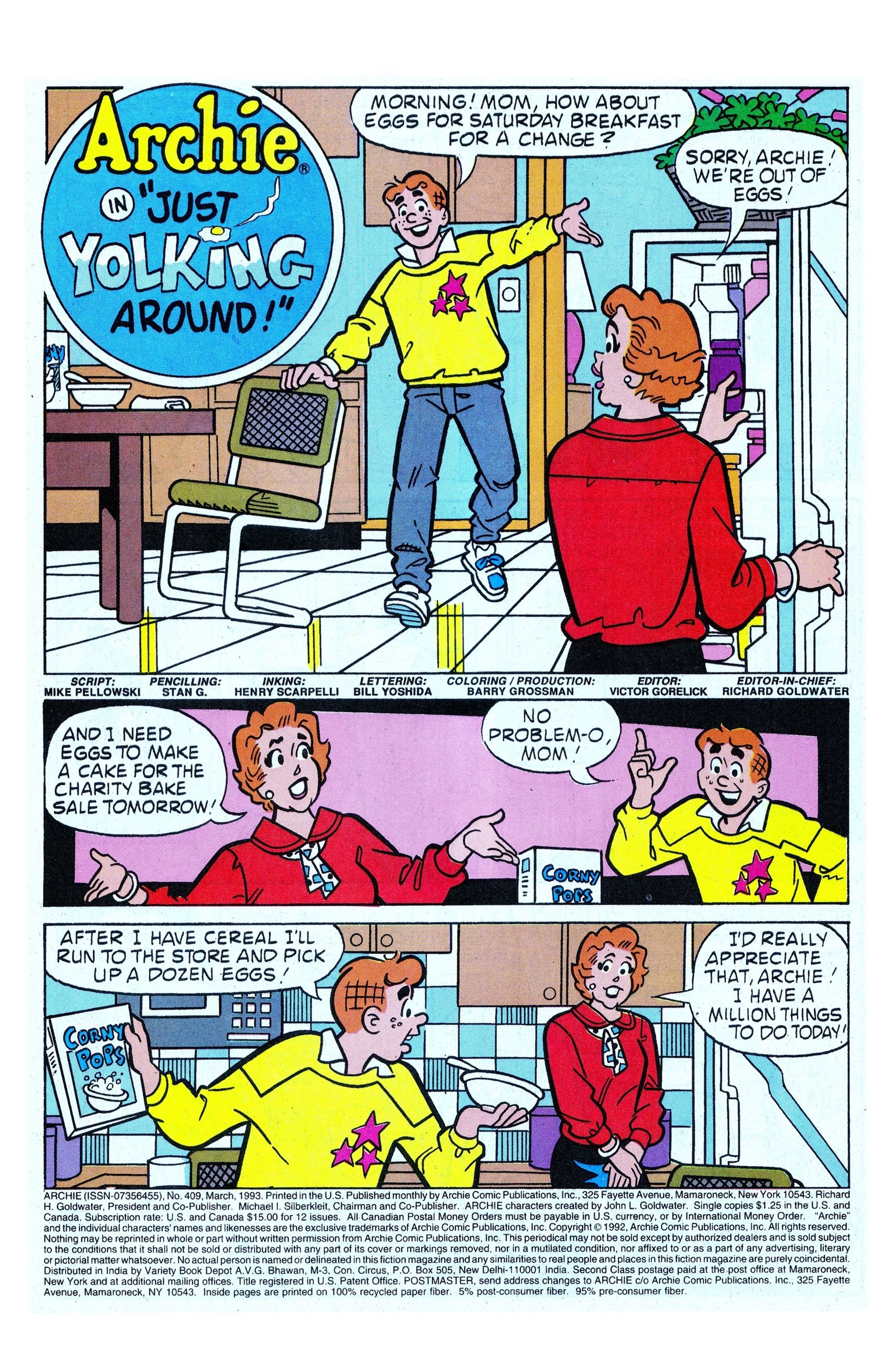Read online Archie (1960) comic -  Issue #409 - 3