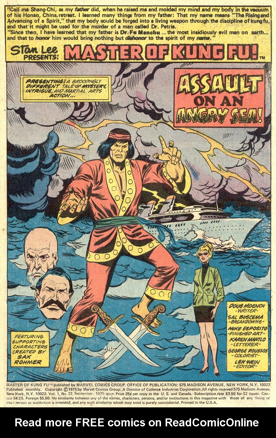 Read online Master of Kung Fu (1974) comic -  Issue #32 - 2