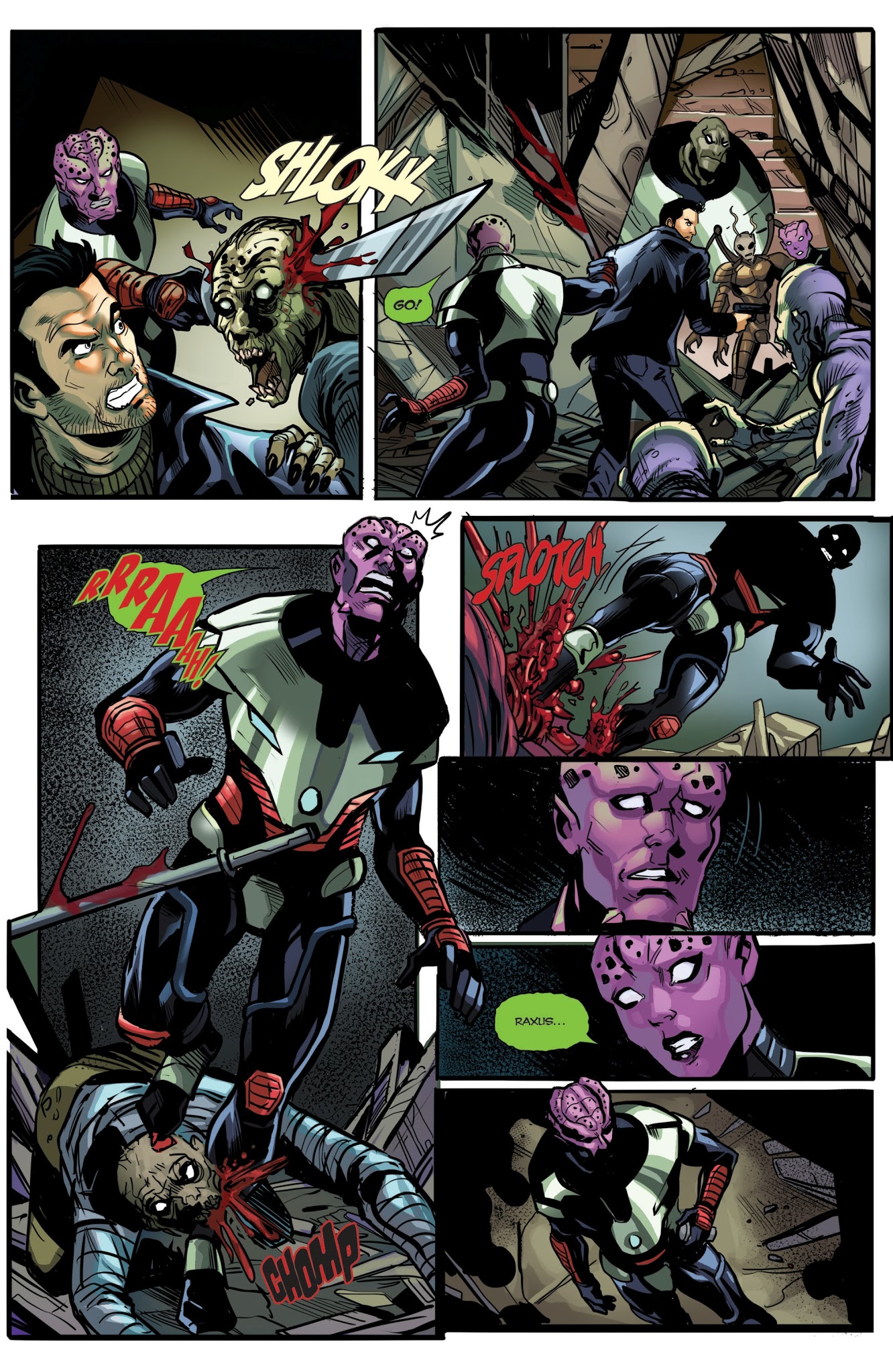 Read online Aliens vs. Zombies comic -  Issue #5 - 5