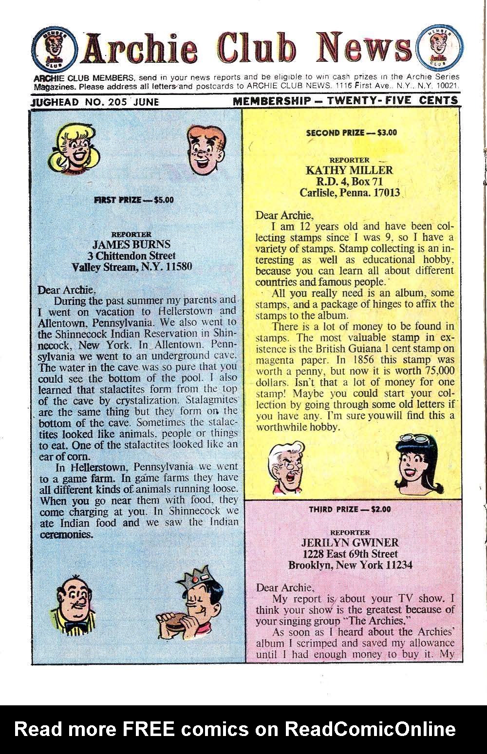 Read online Jughead (1965) comic -  Issue #205 - 20