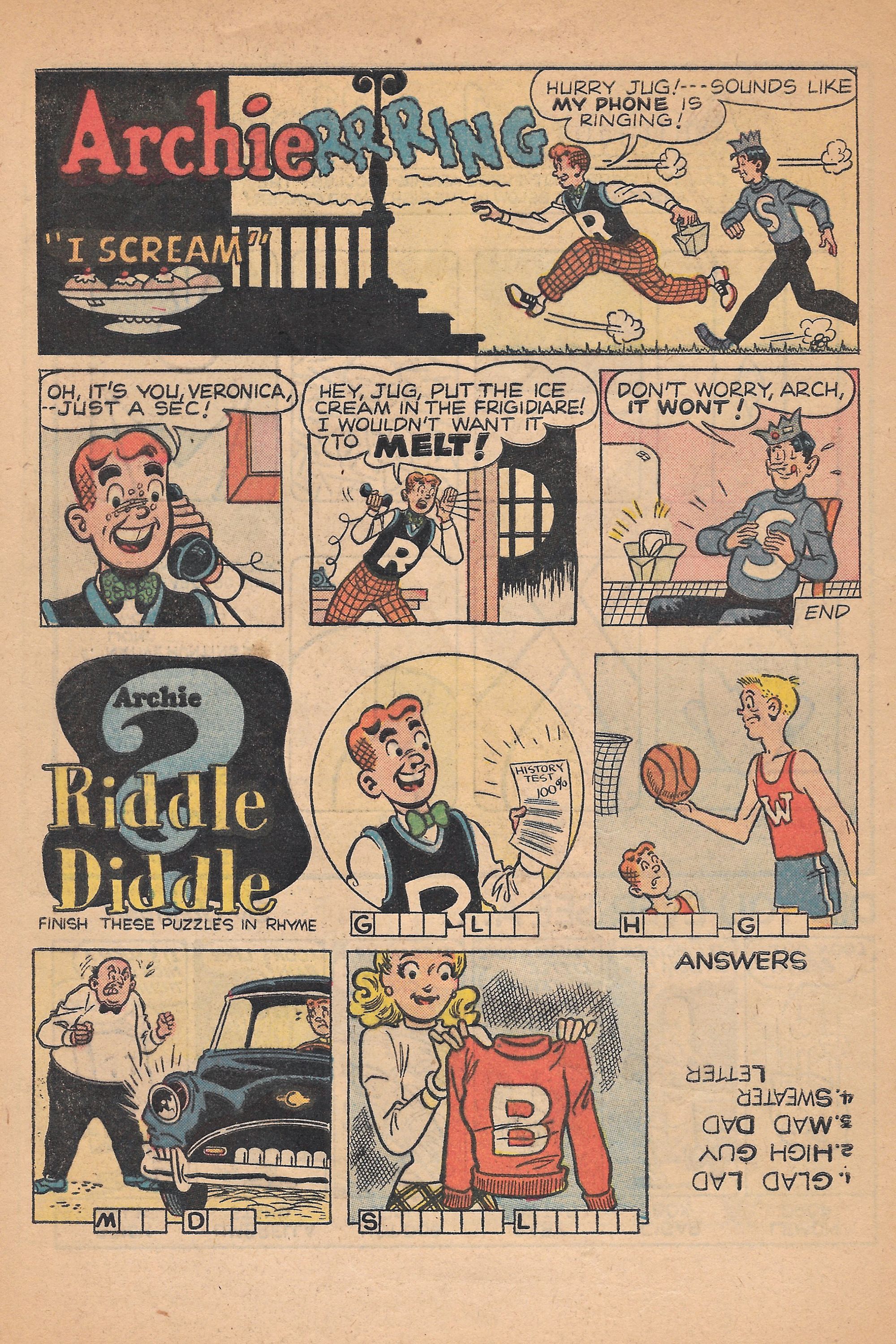 Read online Archie's Joke Book Magazine comic -  Issue #19 - 29