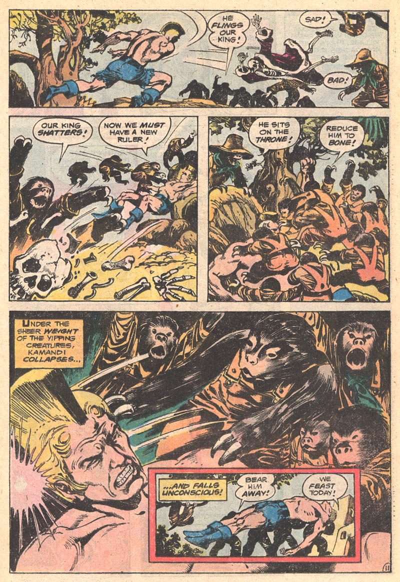 Read online Kamandi, The Last Boy On Earth comic -  Issue #50 - 12