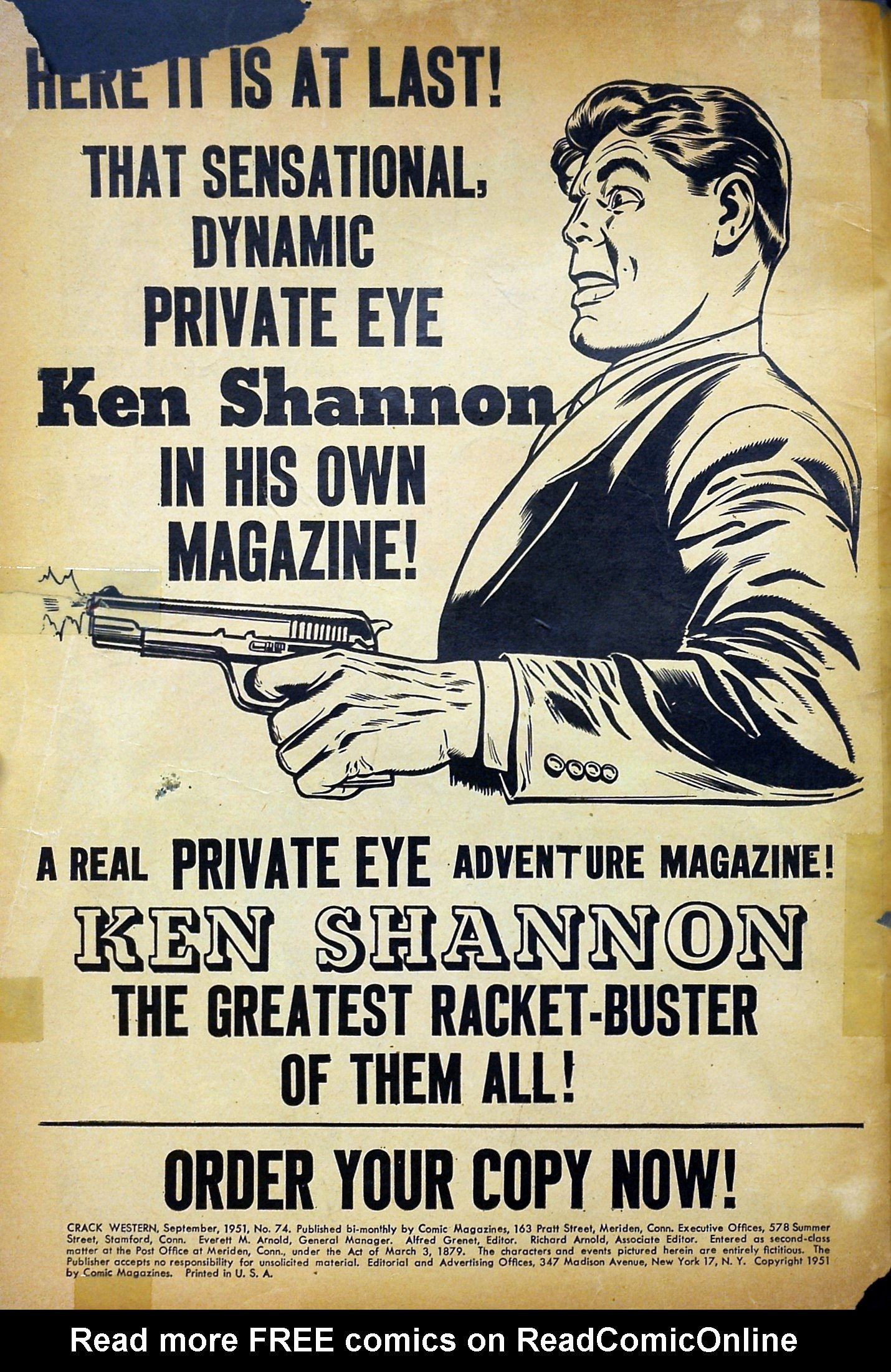 Read online Crack Western comic -  Issue #74 - 2