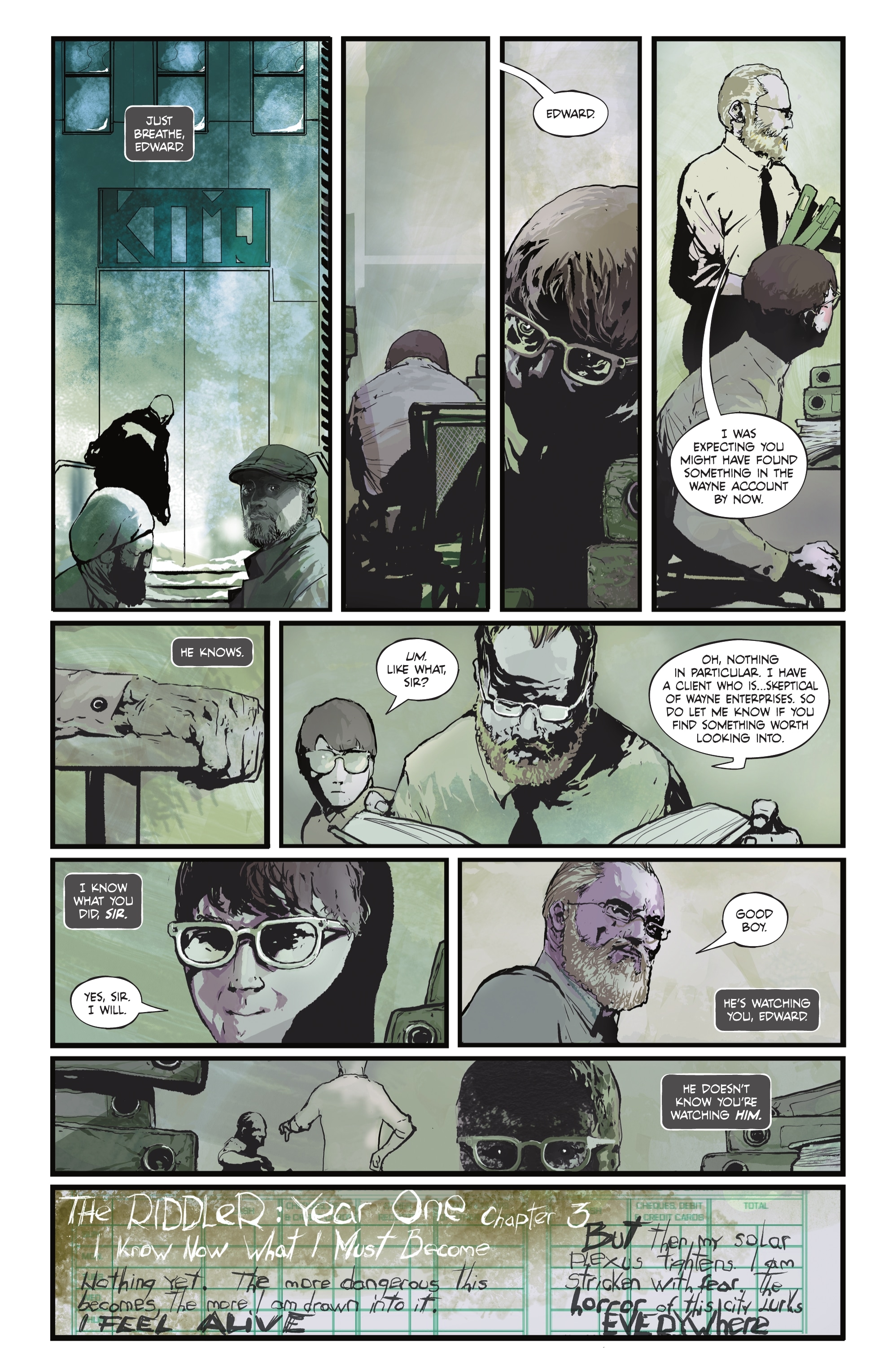 Read online The Riddler: Year One comic -  Issue #3 - 6