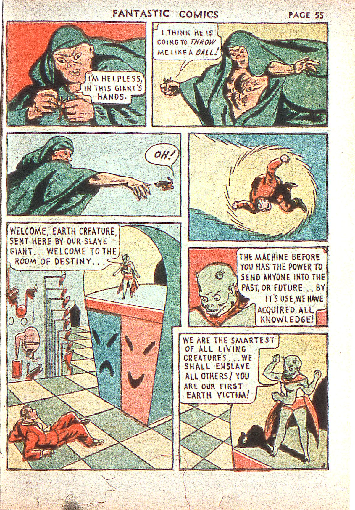 Read online Fantastic Comics comic -  Issue #1 - 56