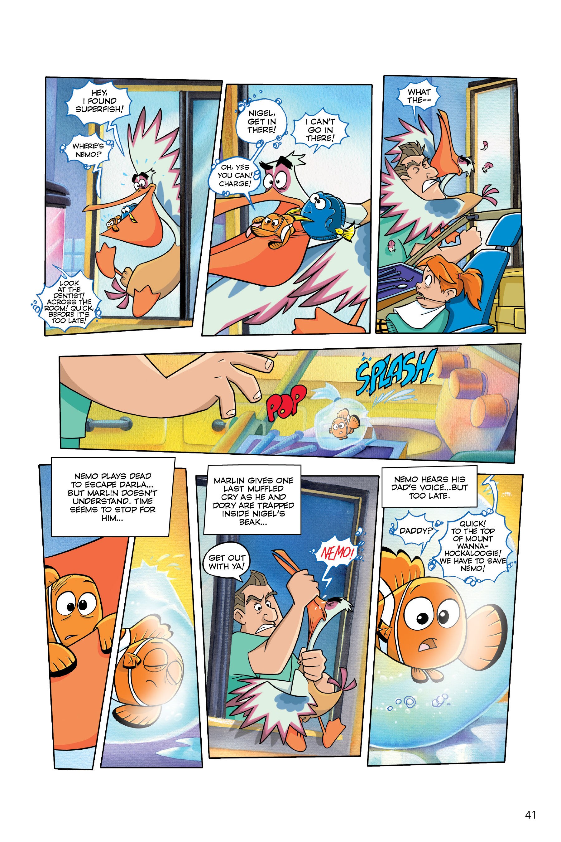 Read online Disney/PIXAR Finding Nemo and Finding Dory: The Story of the Movies in Comics comic -  Issue # TPB - 41