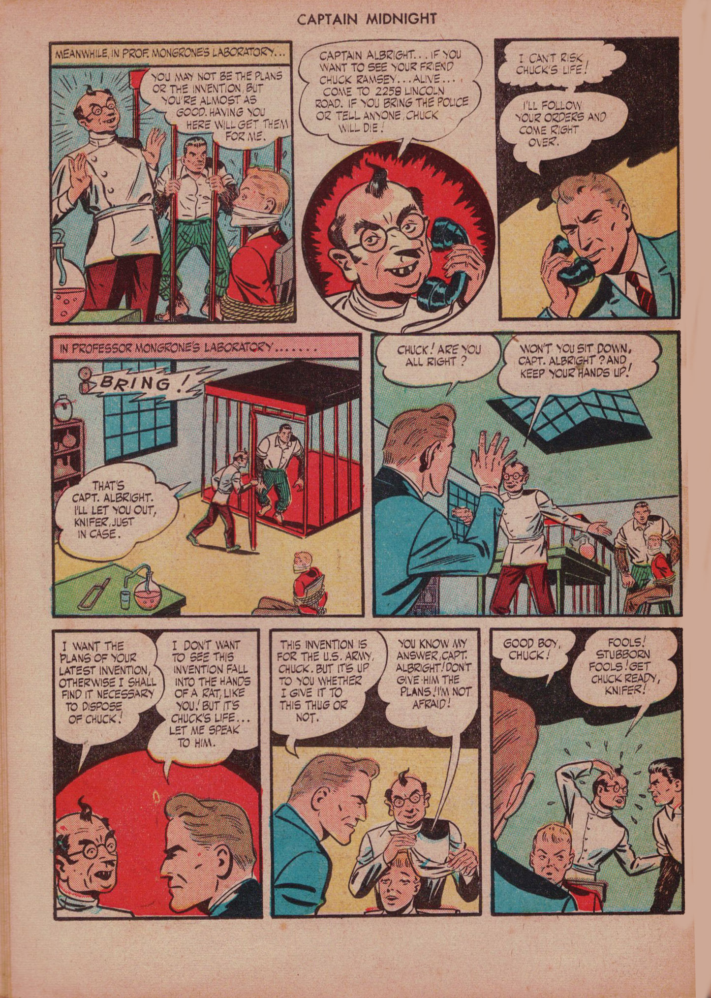 Read online Captain Midnight (1942) comic -  Issue #28 - 30