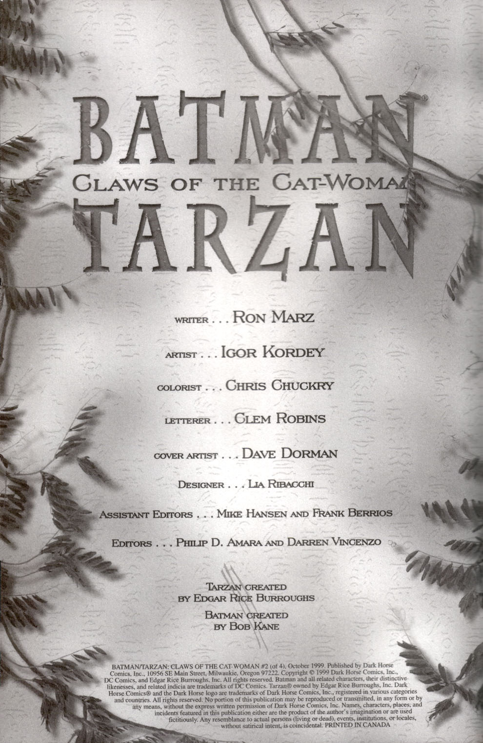 Read online Batman/Tarzan: Claws of the Cat-Woman comic -  Issue #2 - 2