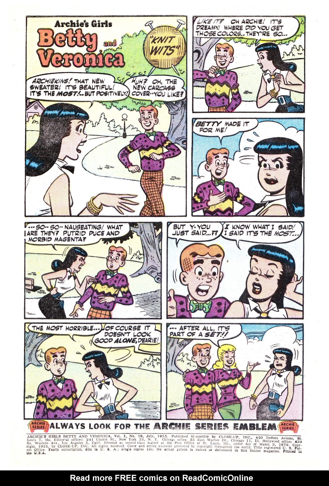 Archie's Girls Betty and Veronica issue 19 - Page 2