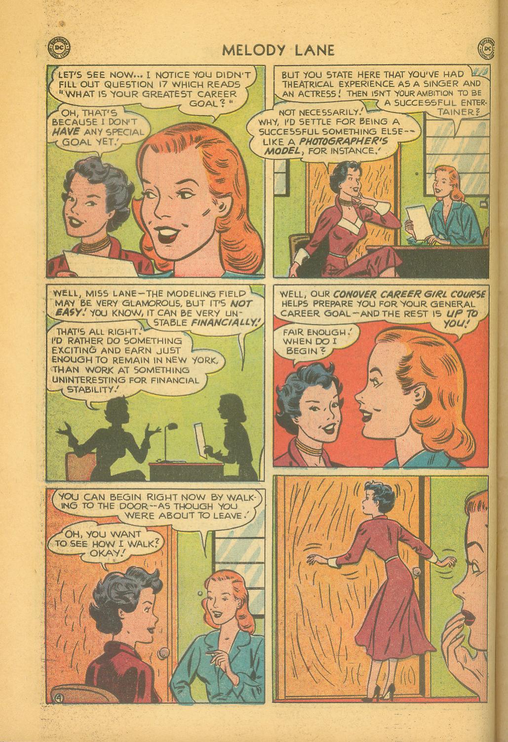 Read online Miss Melody Lane of Broadway comic -  Issue #1 - 6