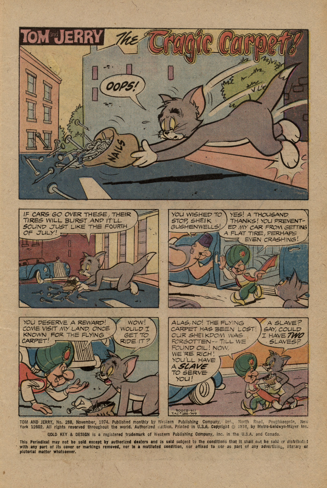 Read online Tom and Jerry comic -  Issue #288 - 3