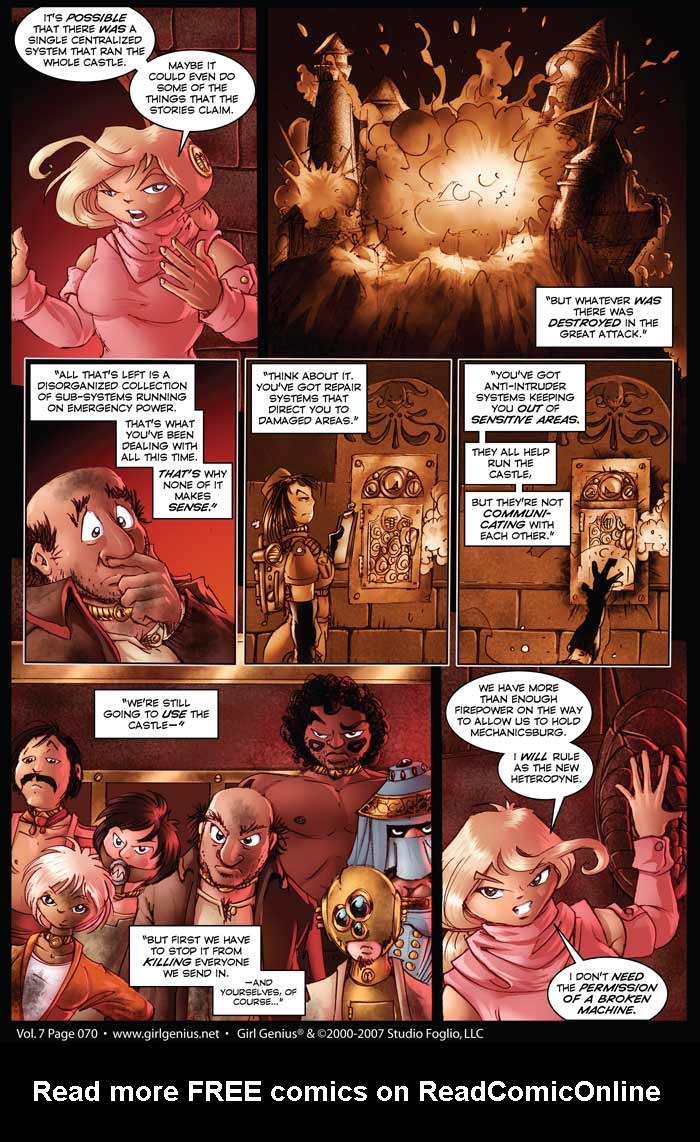 Read online Girl Genius (2002) comic -  Issue #7 - 71