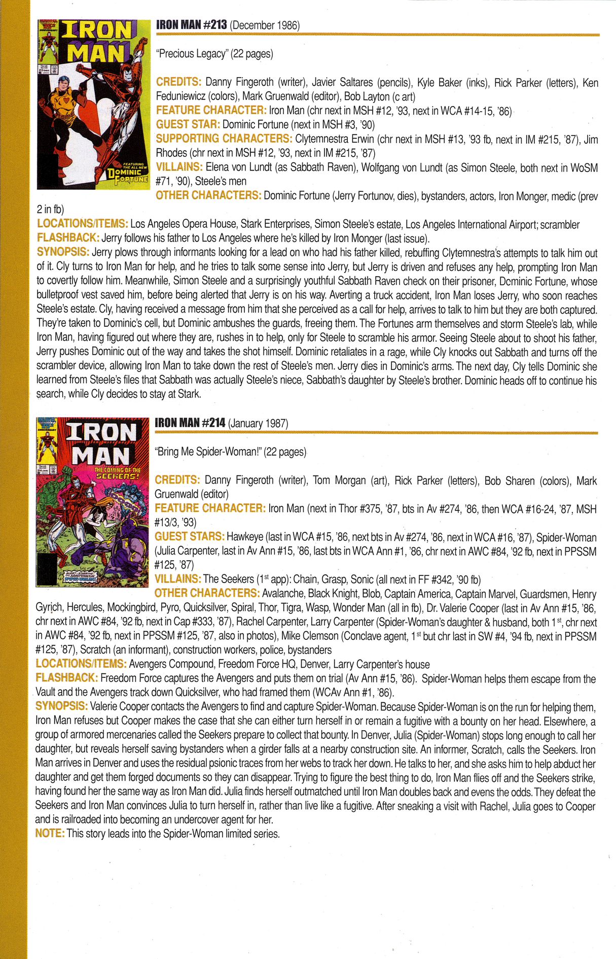 Read online Official Index to the Marvel Universe comic -  Issue #6 - 44