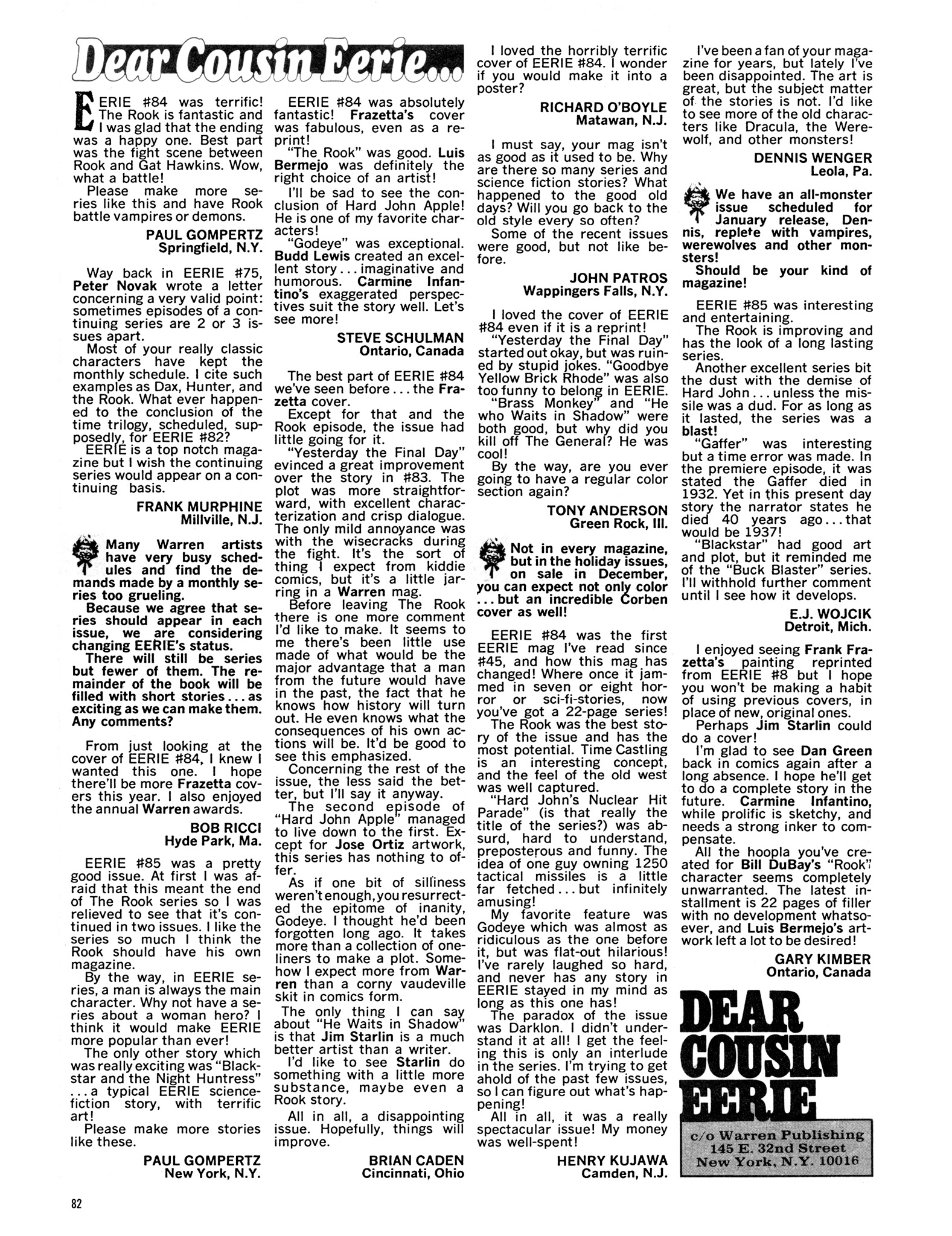 Read online Eerie Archives comic -  Issue # TPB 18 - 83