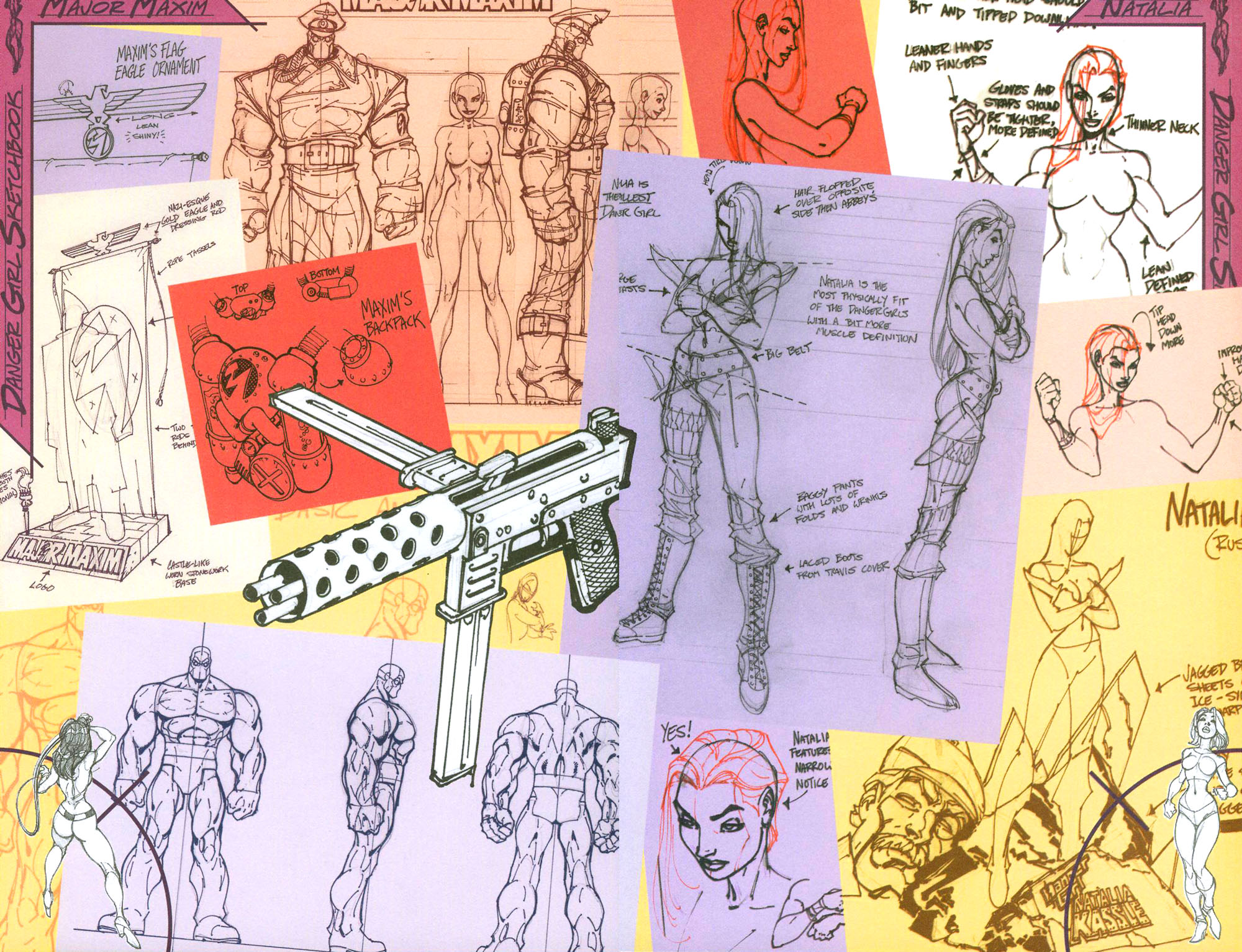 Read online J. Scott Campbell's Danger Girl Sketchbook comic -  Issue # Full - 19