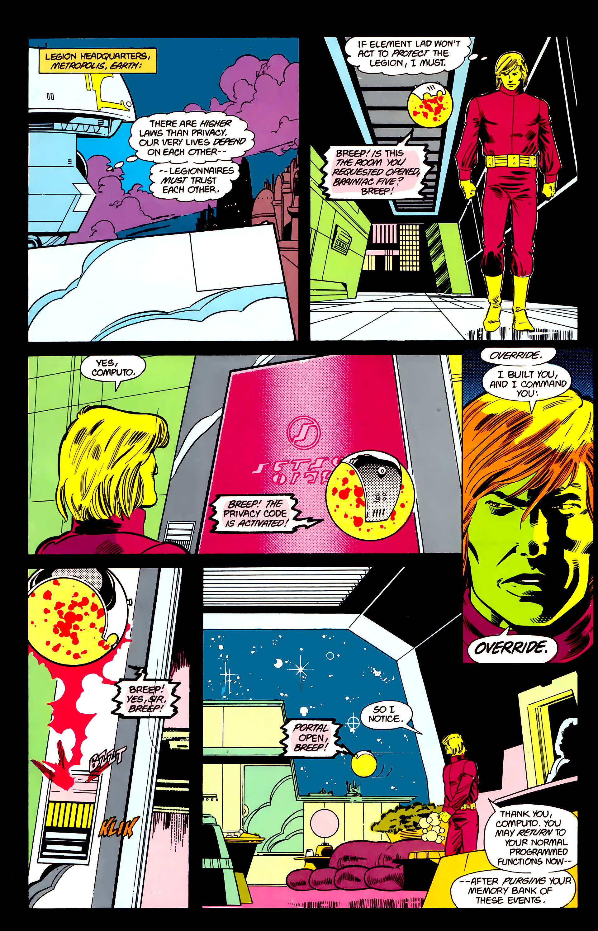 Read online Legion of Super-Heroes (1984) comic -  Issue #21 - 9