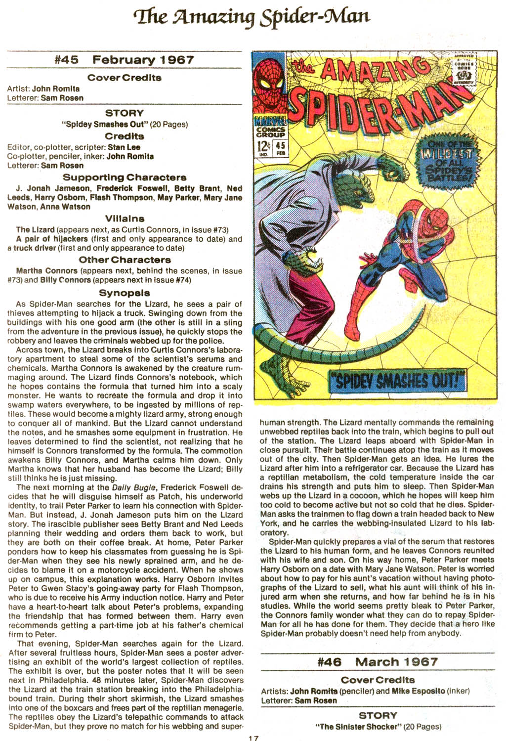 Read online The Official Marvel Index to The Amazing Spider-Man comic -  Issue #2 - 19