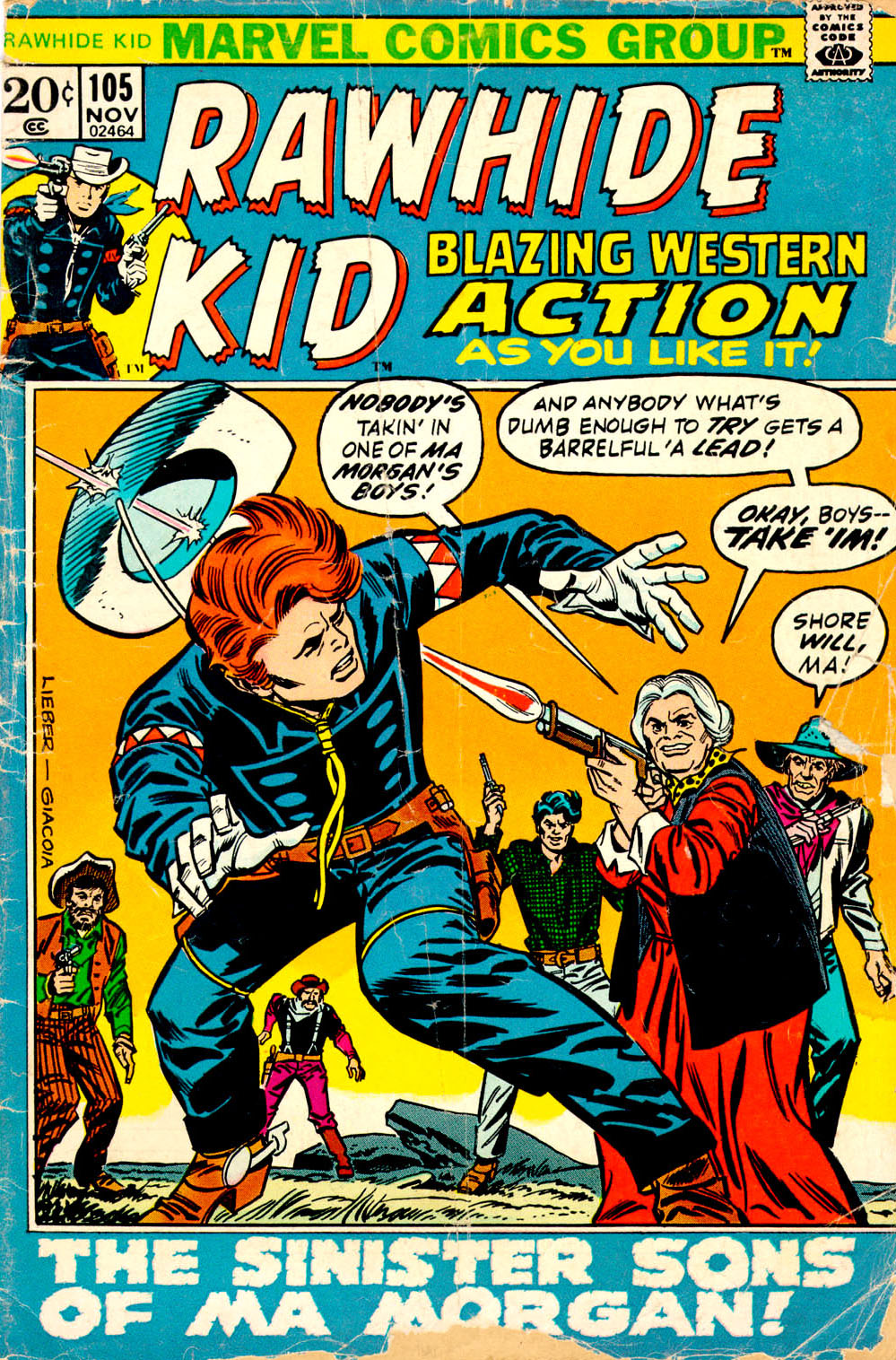 Read online The Rawhide Kid comic -  Issue #105 - 1