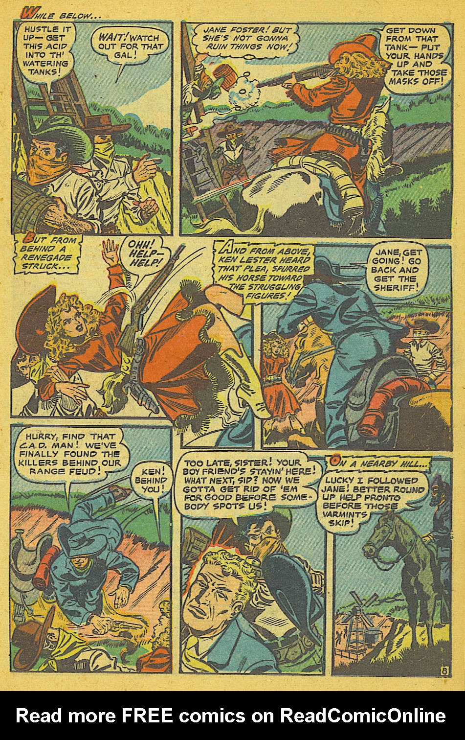 Read online Cowgirl Romances (1950) comic -  Issue #8 - 9
