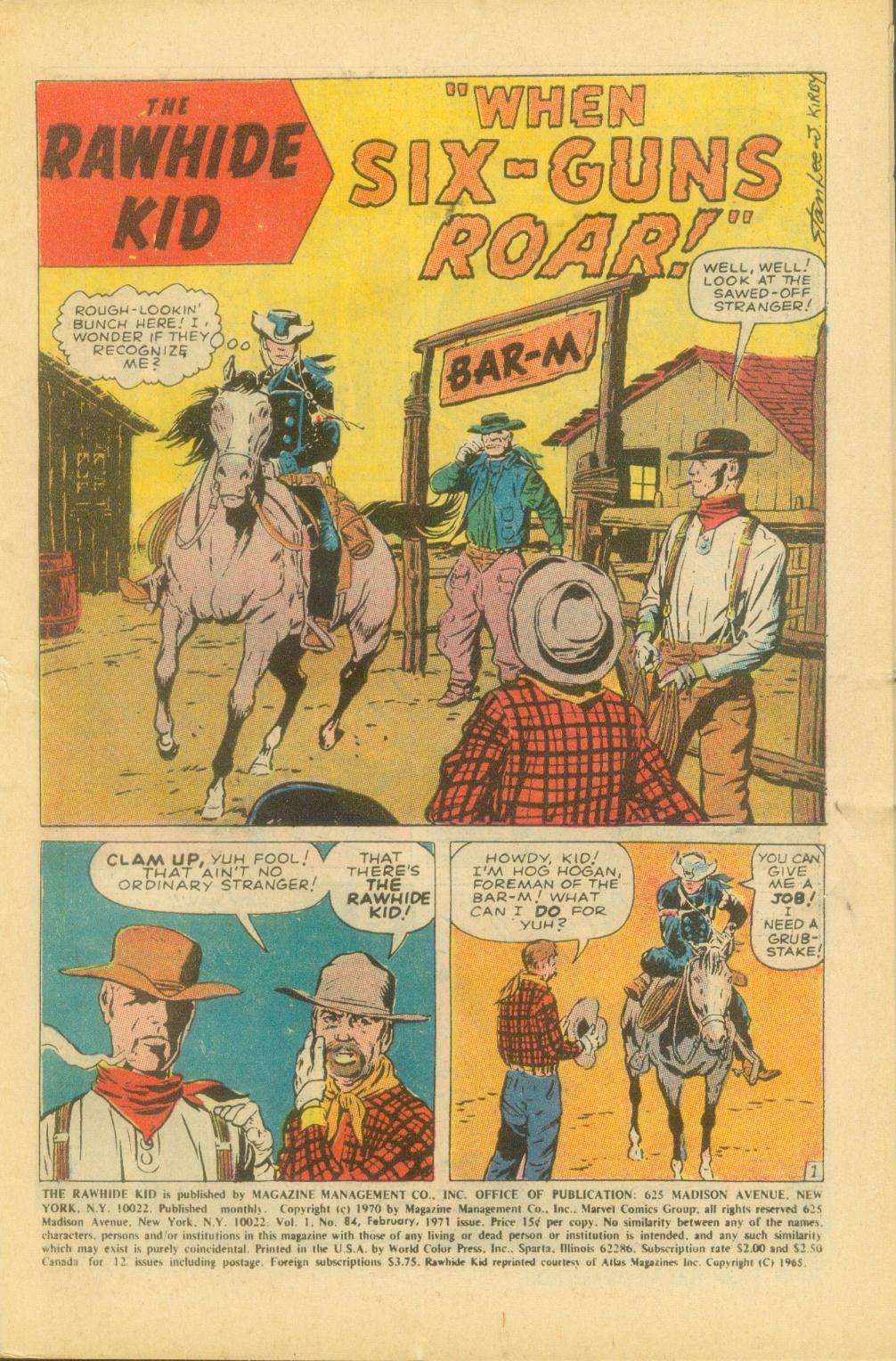 Read online The Rawhide Kid comic -  Issue #84 - 4