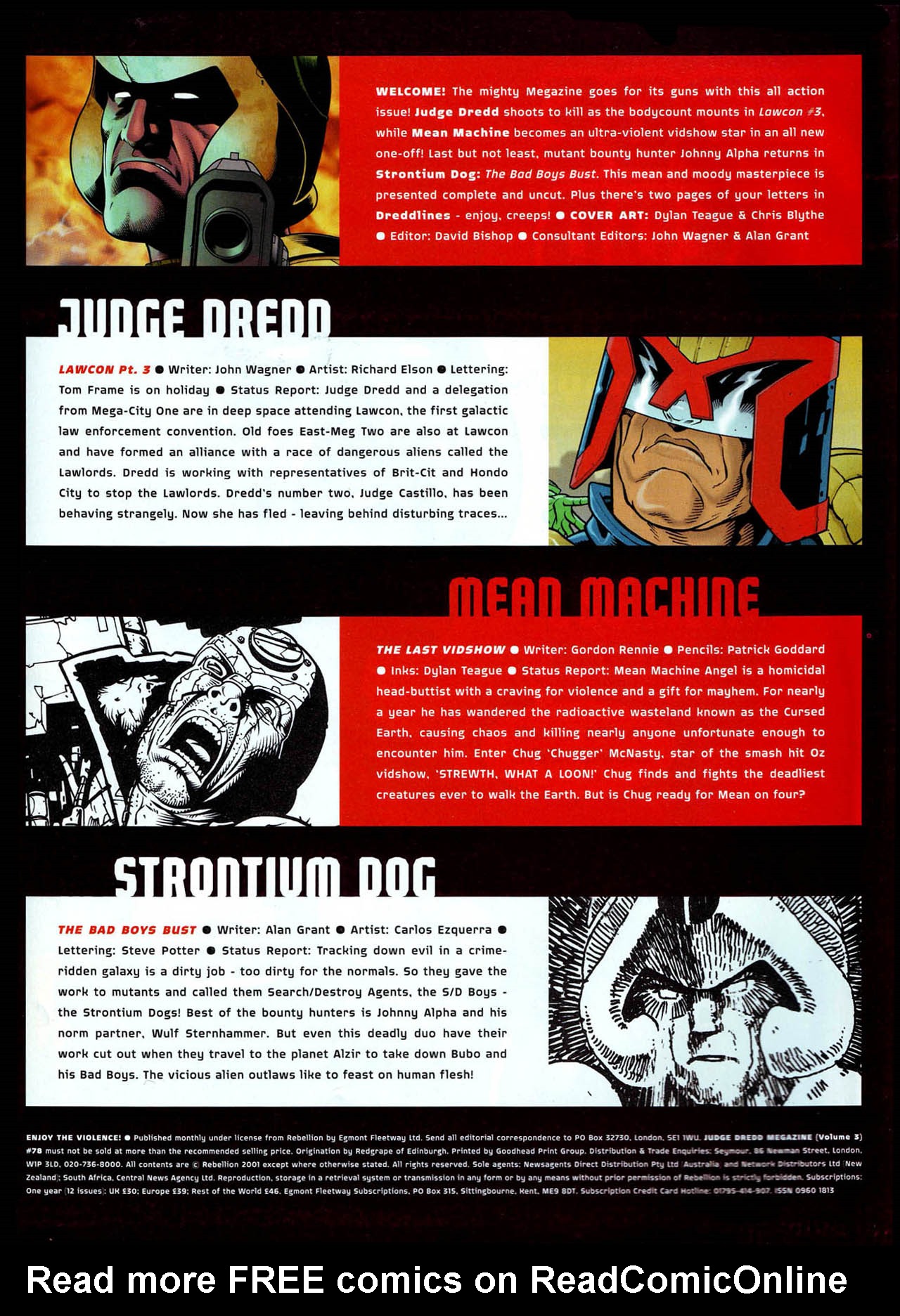 Read online Judge Dredd Megazine (vol. 3) comic -  Issue #78 - 2