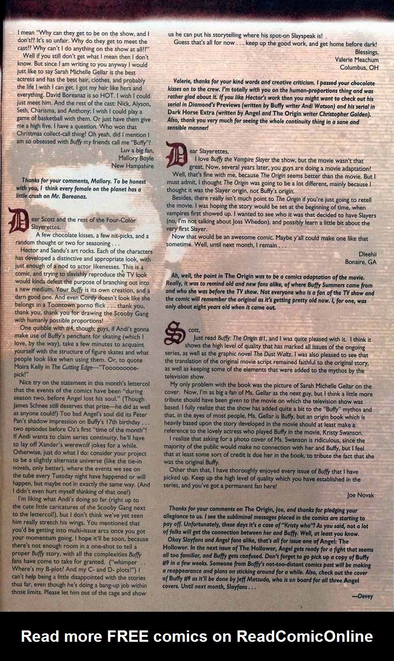 Read online Buffy the Vampire Slayer: Angel comic -  Issue #1 - 27