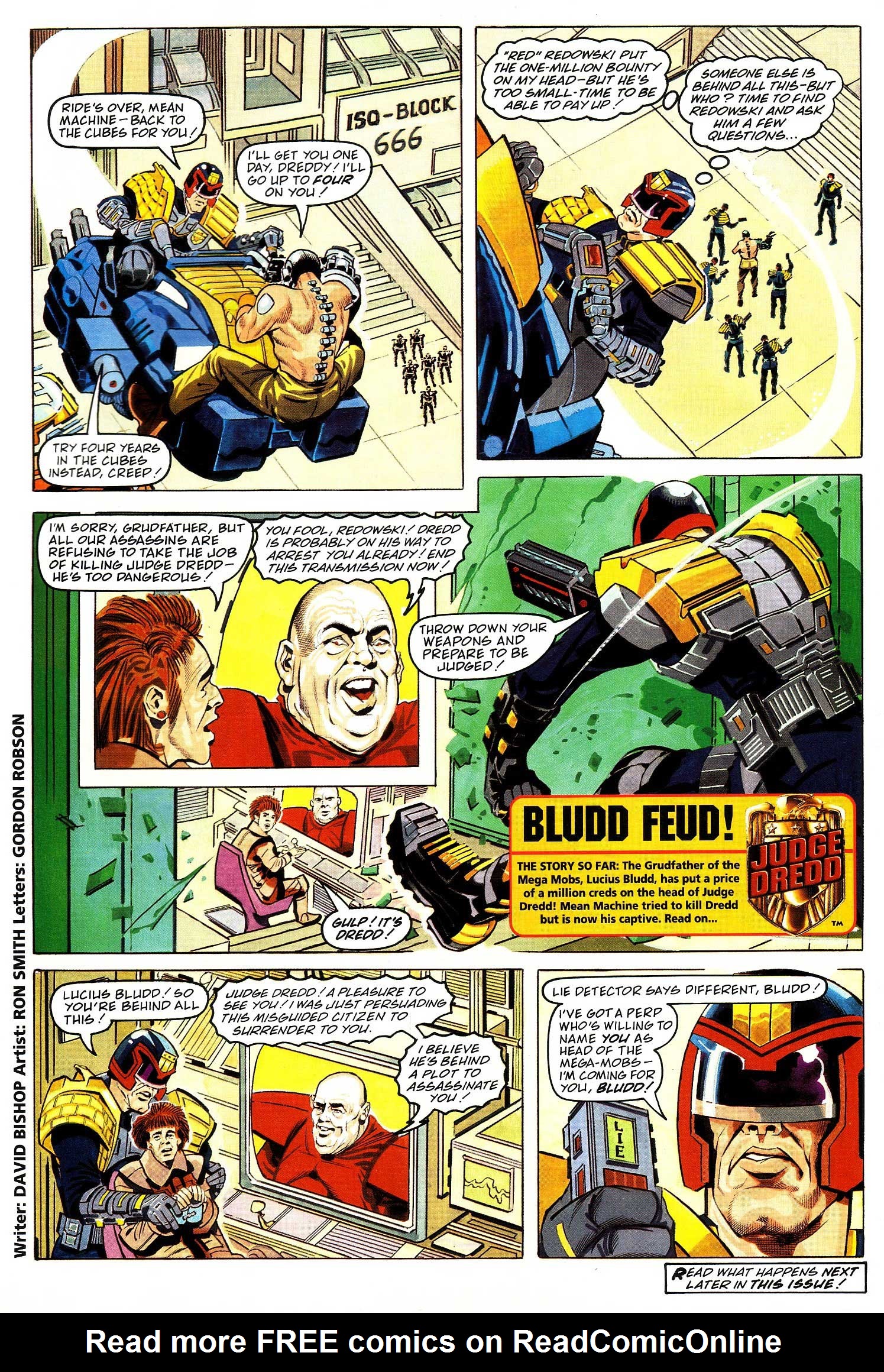 Read online Judge Dredd Lawman of the Future comic -  Issue #13 - 15