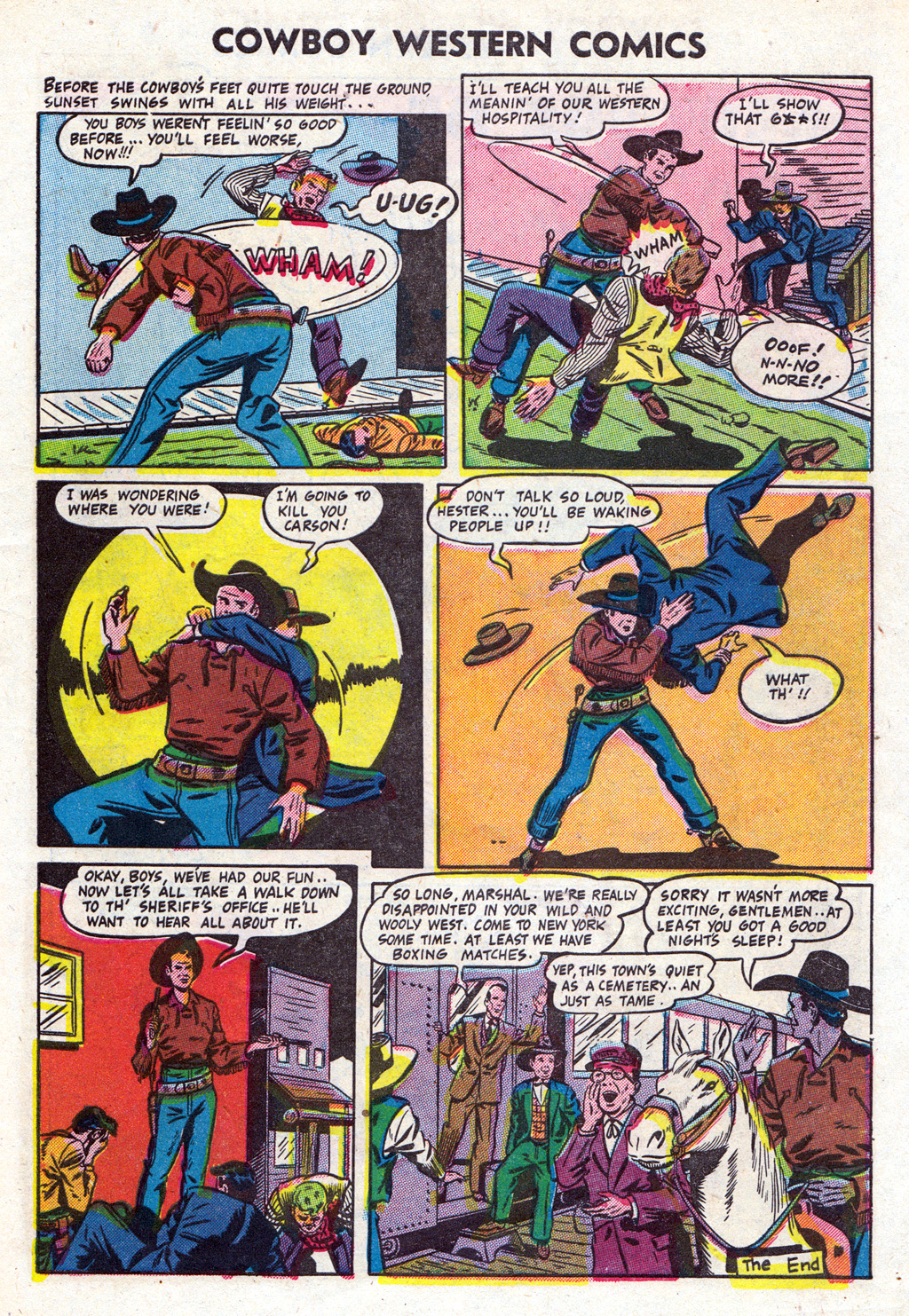Read online Cowboy Western Comics (1948) comic -  Issue #37 - 7