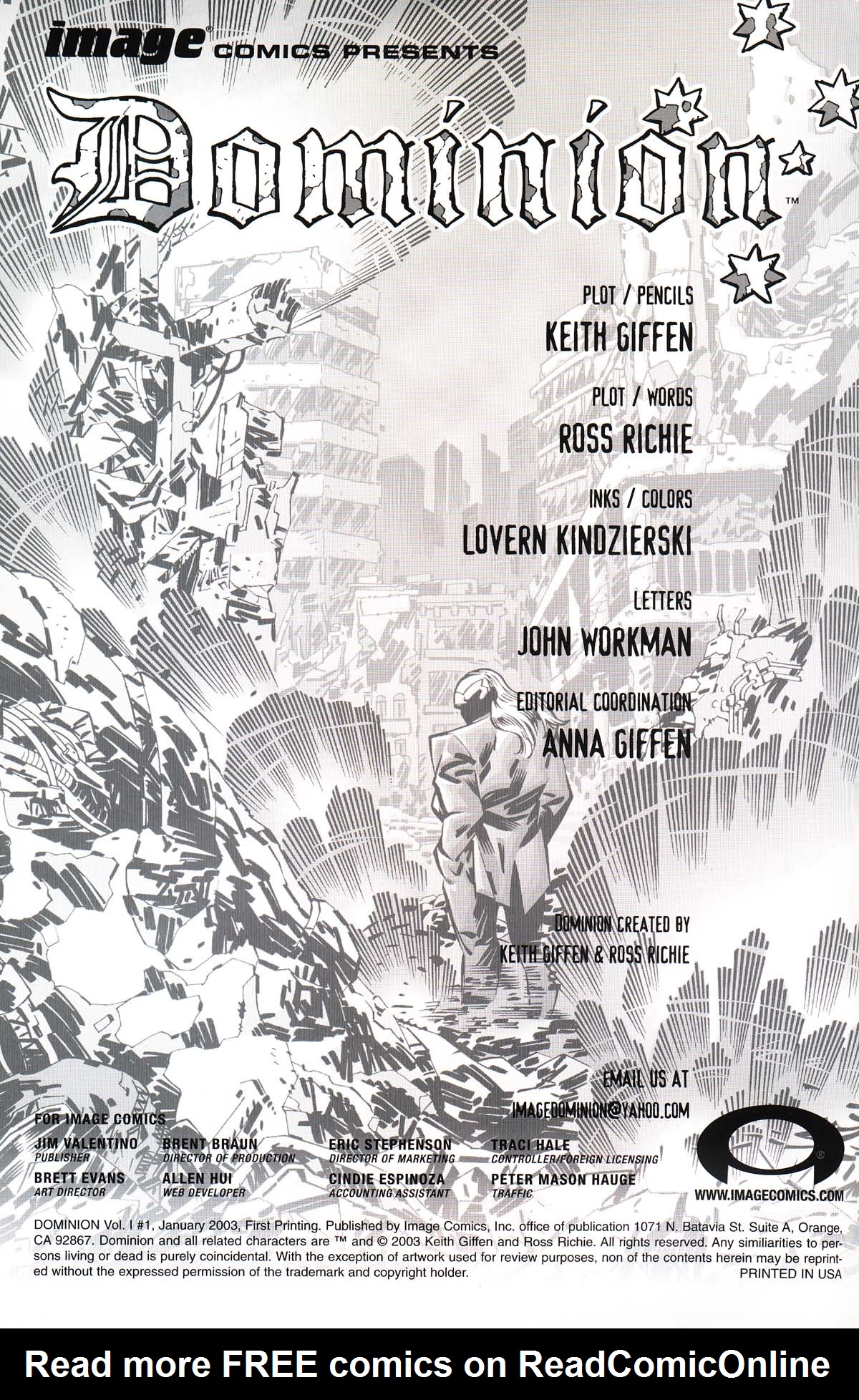 Read online Dominion (2002) comic -  Issue #1 - 2